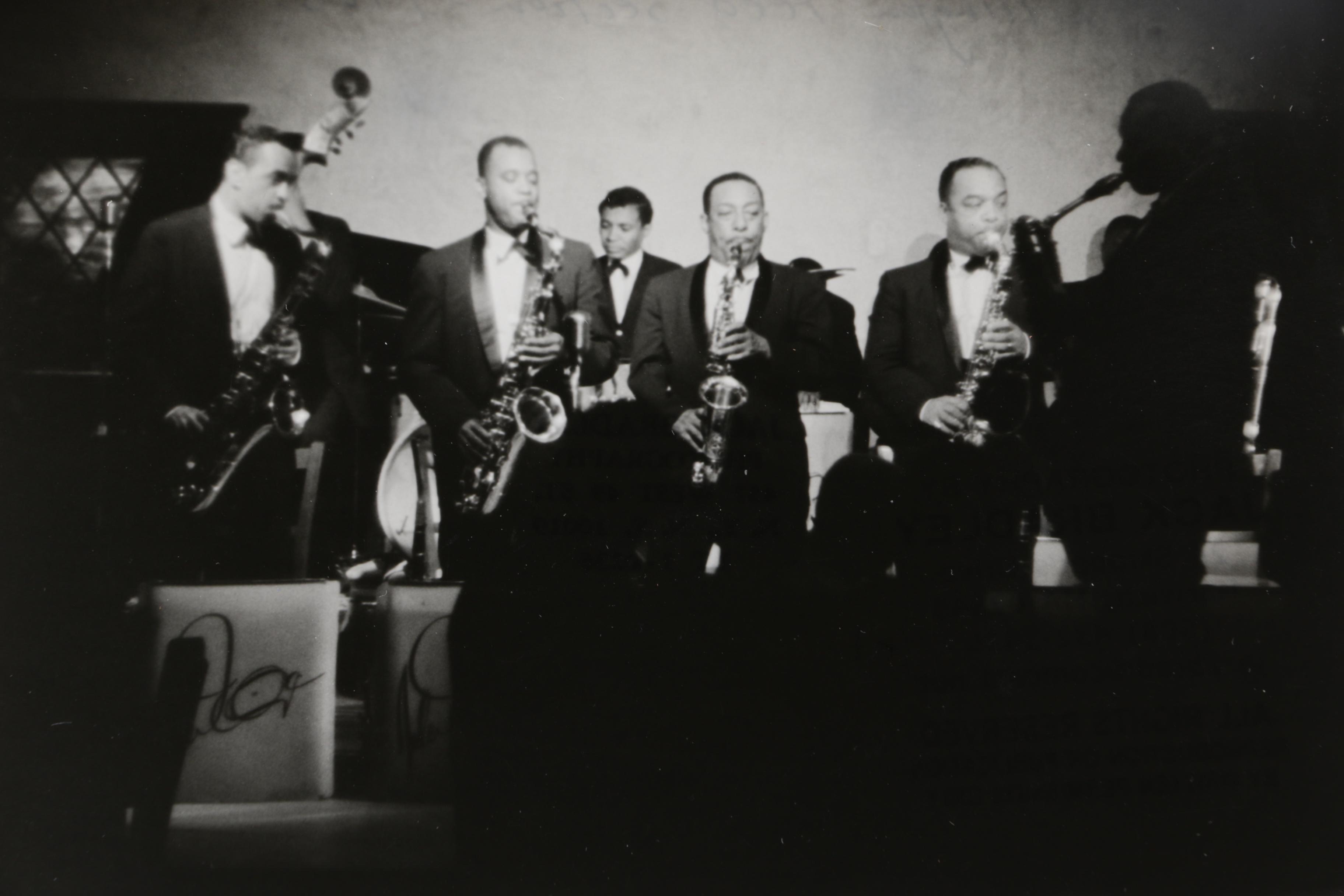 1963 Photograph of Duke Ellington Performing, Taken and Signed by Jack Bradley