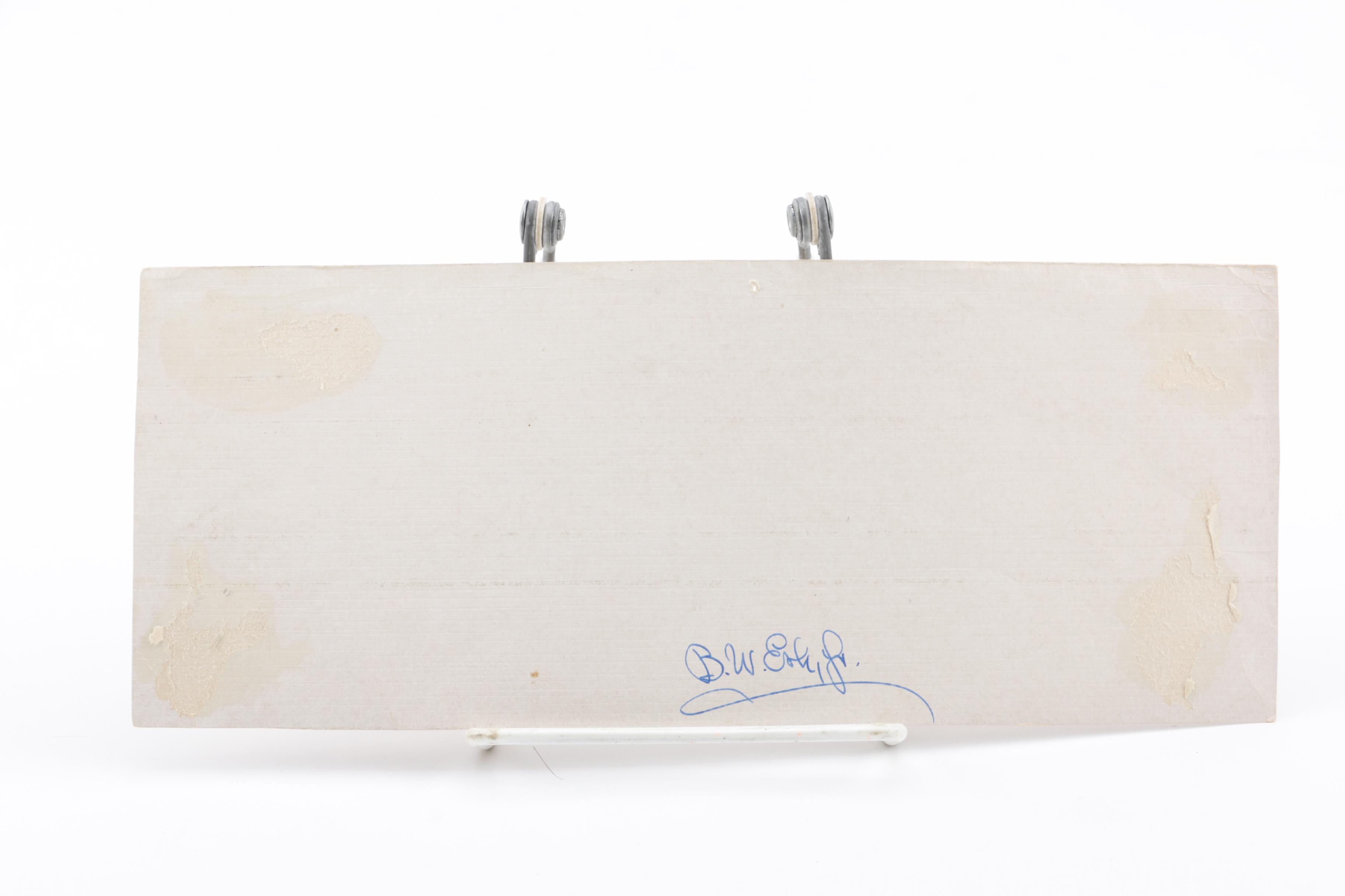 Duke Ellington Autographed Handout Flyer for "The World Famous Cotton Club"