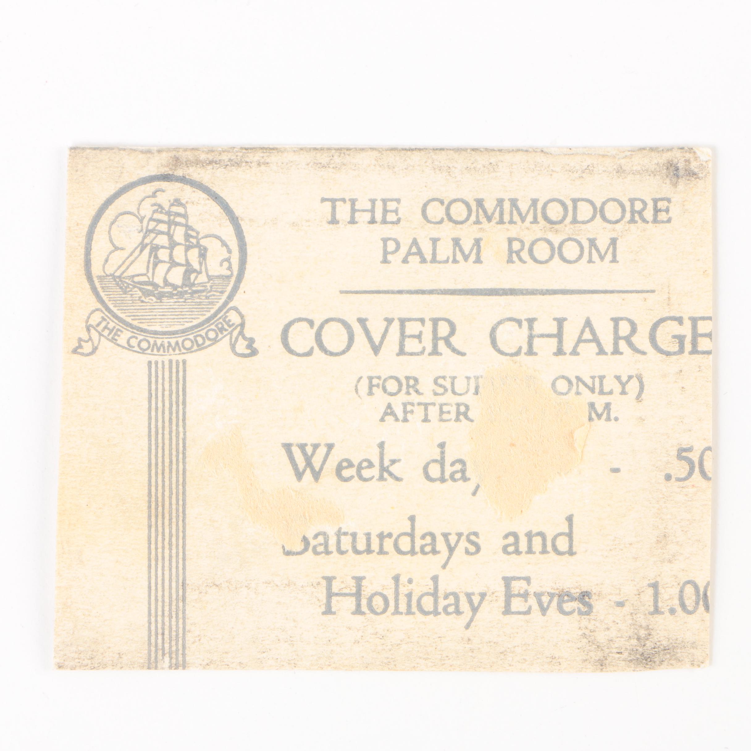 Bandleader Tommy Dorsey Autographed Card