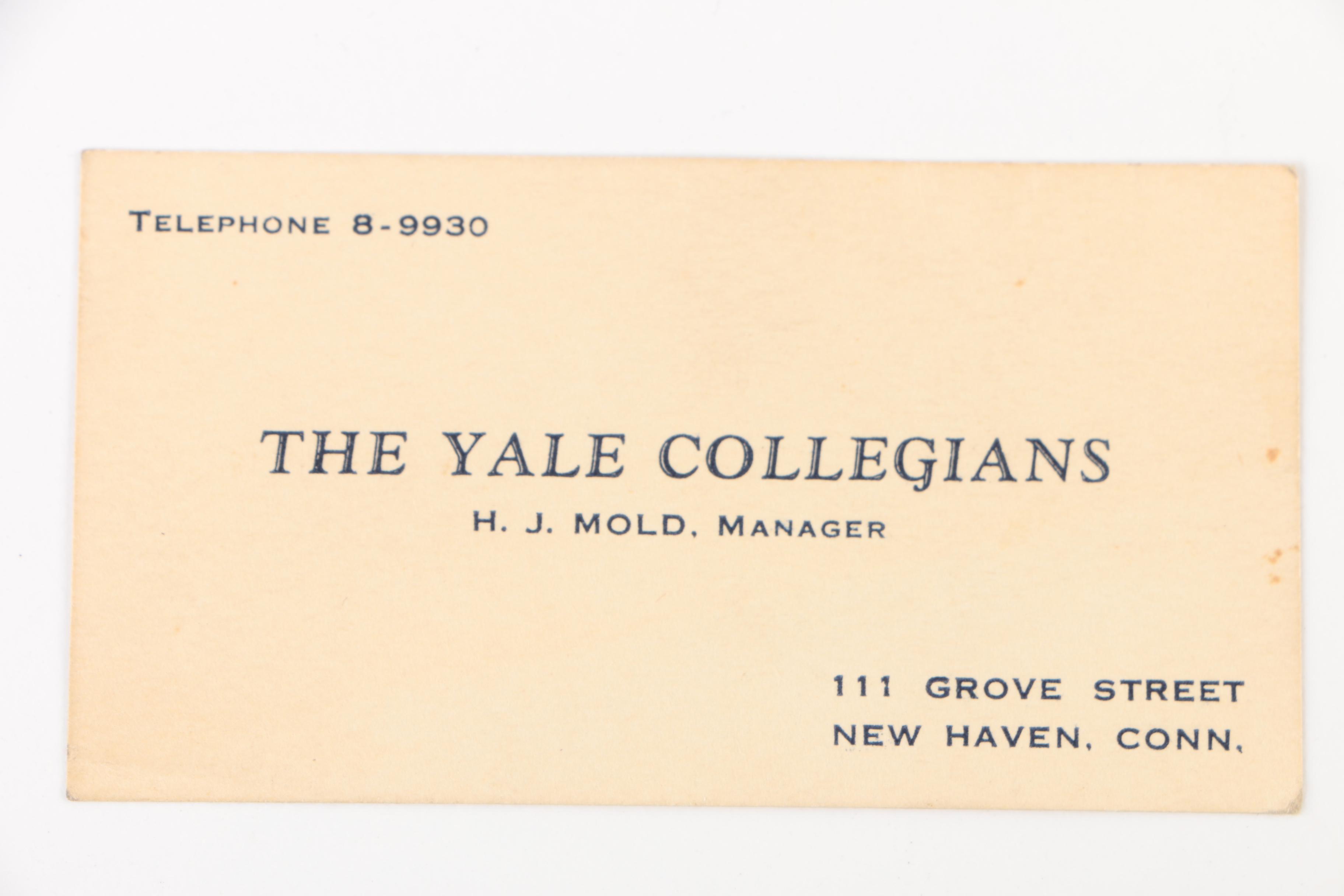 American Jazz Trumpeter Wingy Manone Autograph