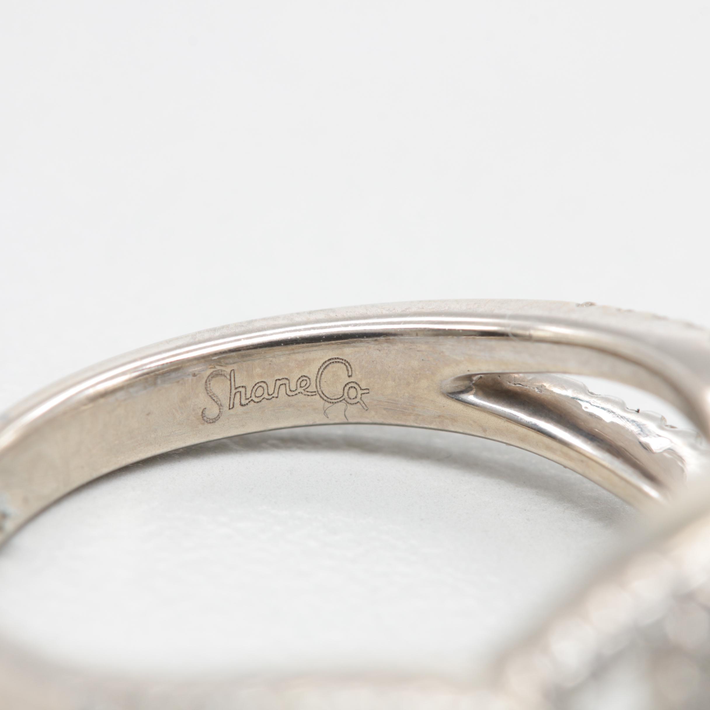 Shane Co. 14K White Gold Diamond Semi-Mount