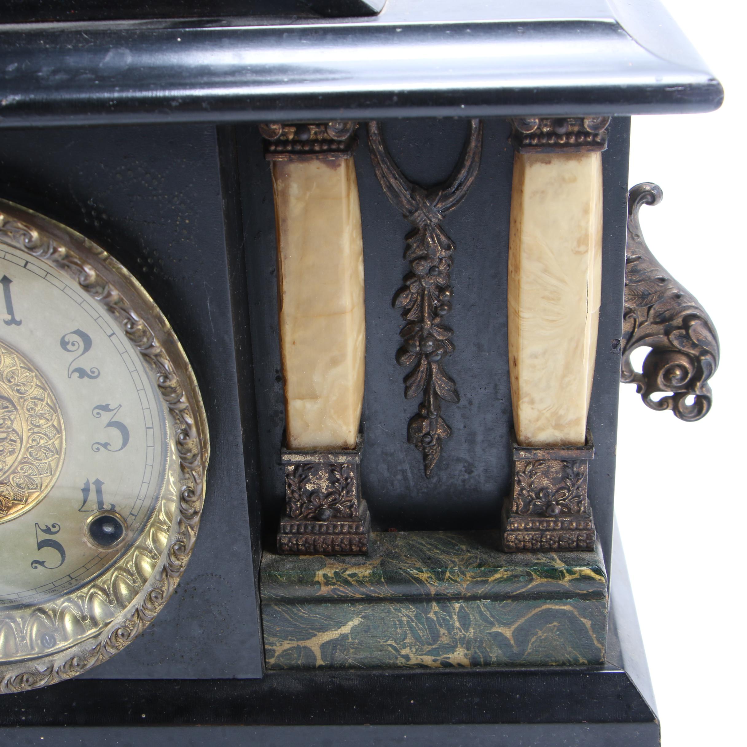 E. Ingraham Adamantine Mantel Clock, Early 20th Century