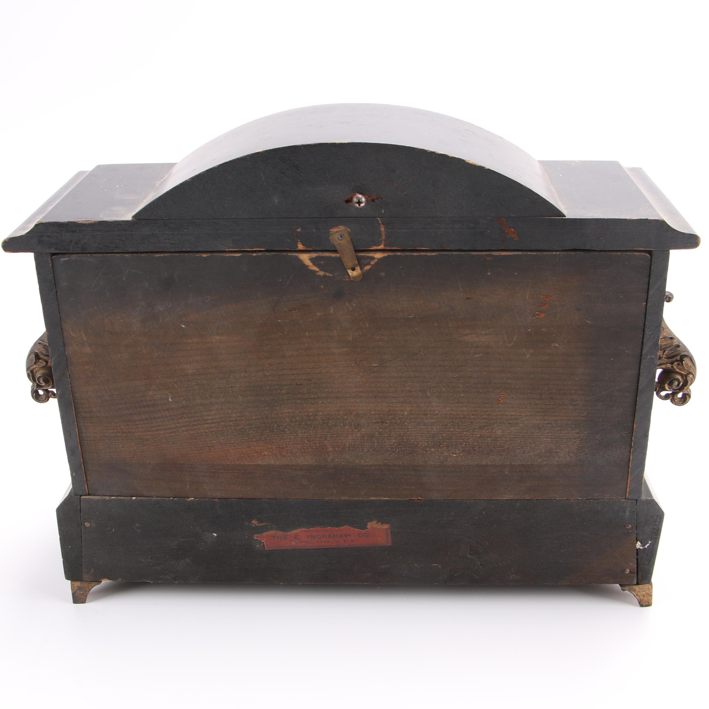 E. Ingraham Adamantine Mantel Clock, Early 20th Century