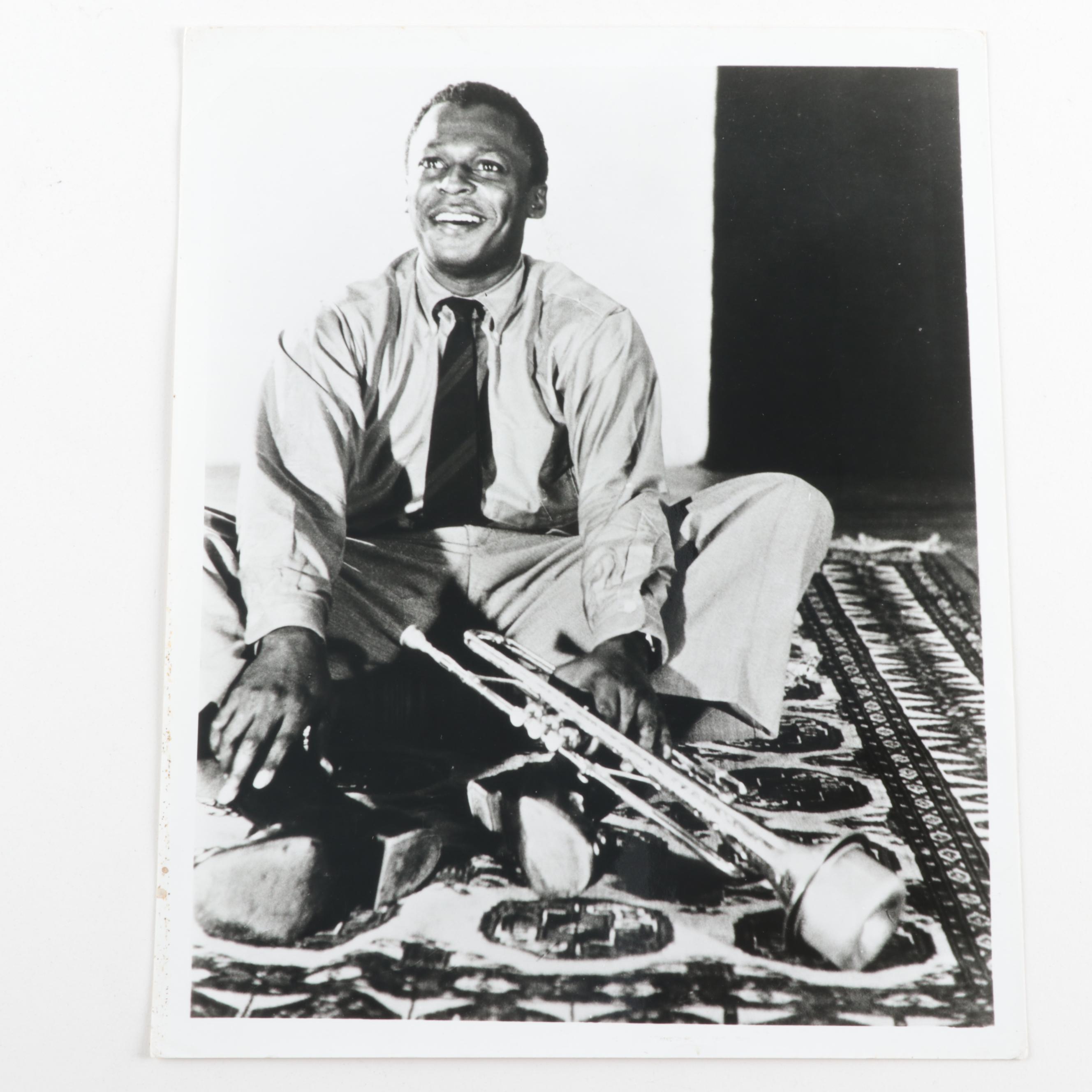 Gelatin-Silver Photograph of Miles Davis From Jack Bradley's Collection