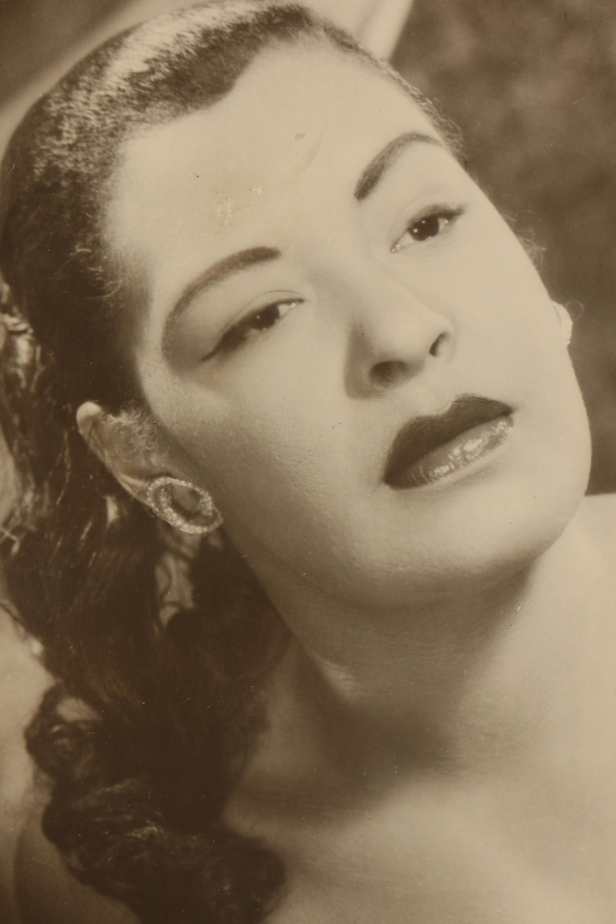Gelatin-Silver Photograph of Billie Holiday from the Jack Bradley Collection