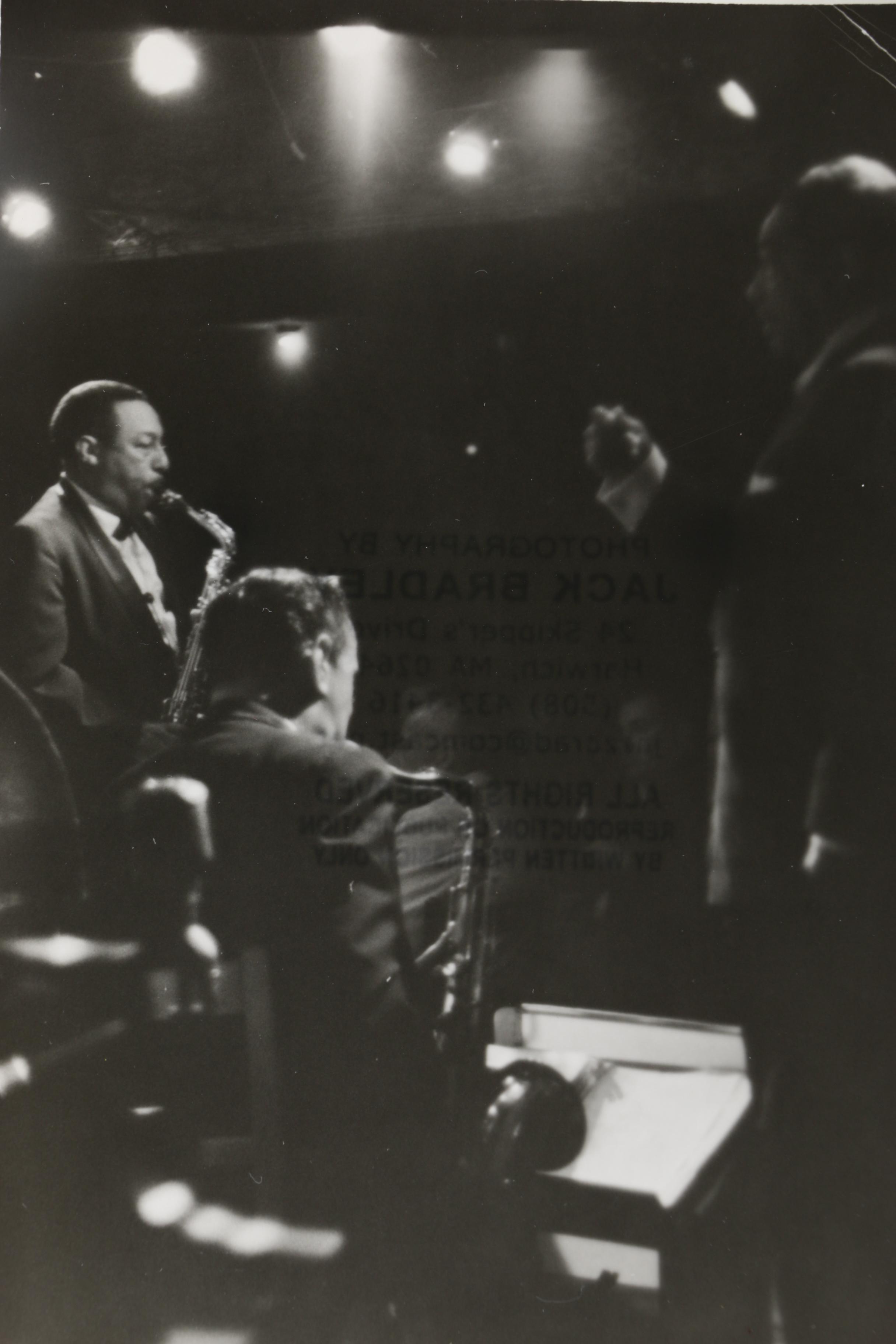 Black and White Photograph of Jazz Musicians Signed by Jack Bradley