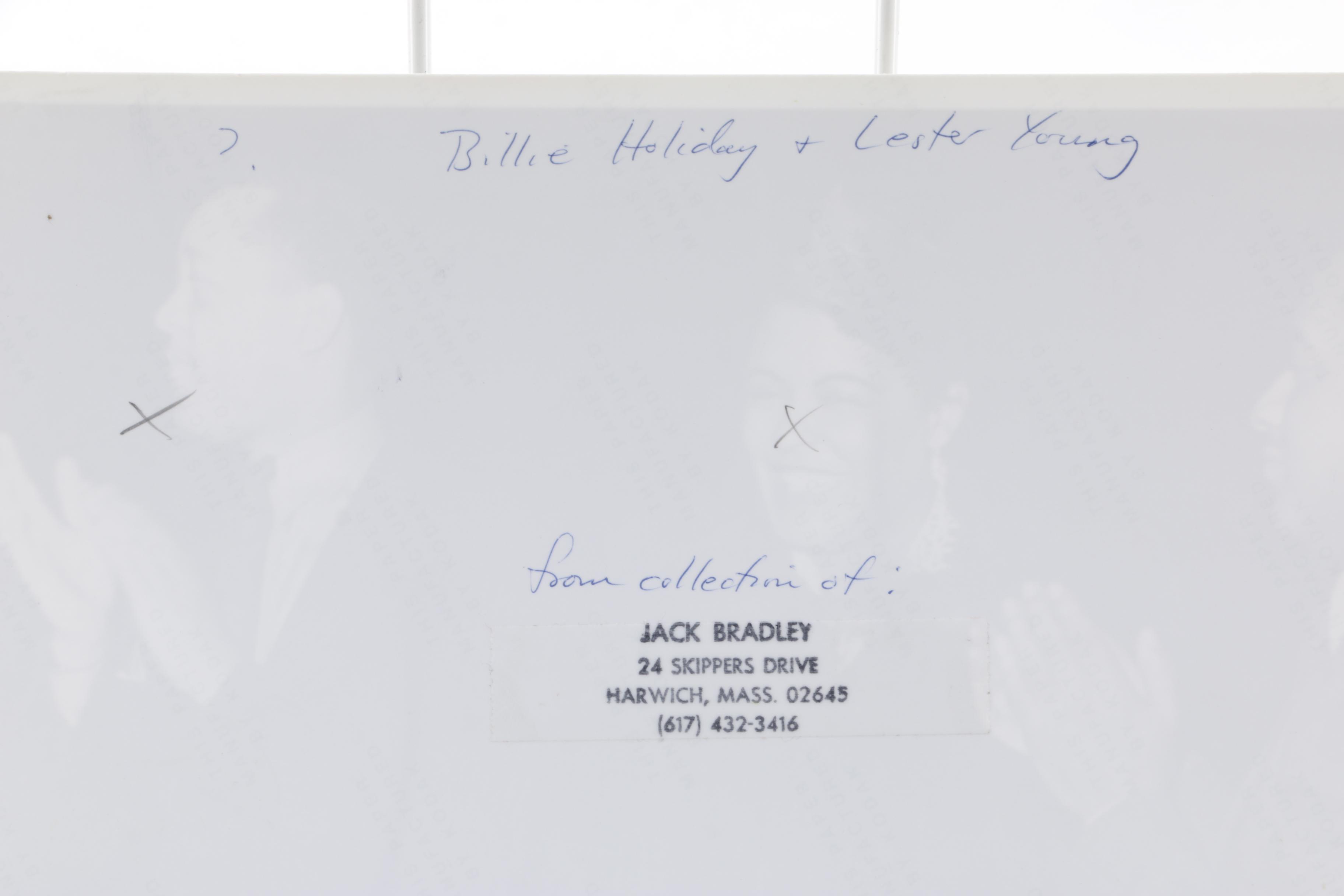 Photographs featuring Billie Holiday from Jack Bradley's Collection