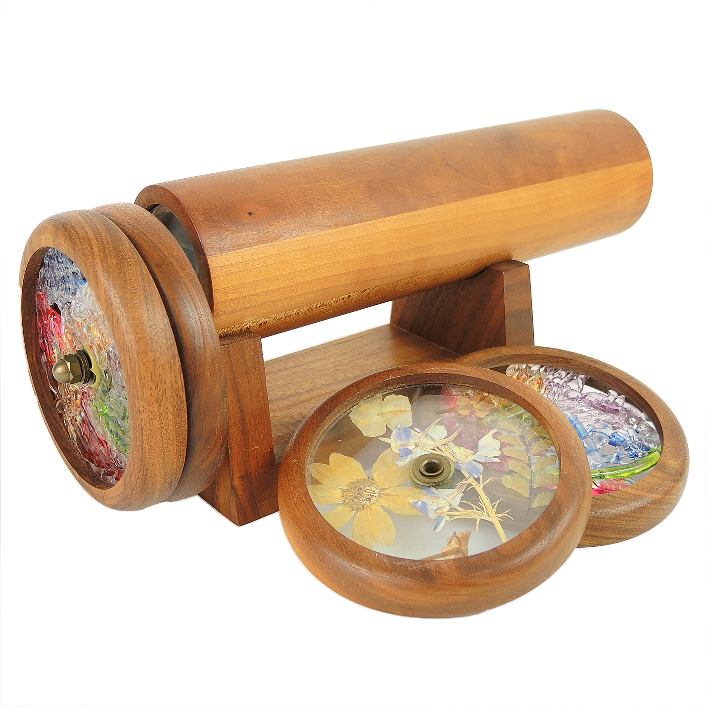 Kaleidoscope with Stand and Extra Wheels