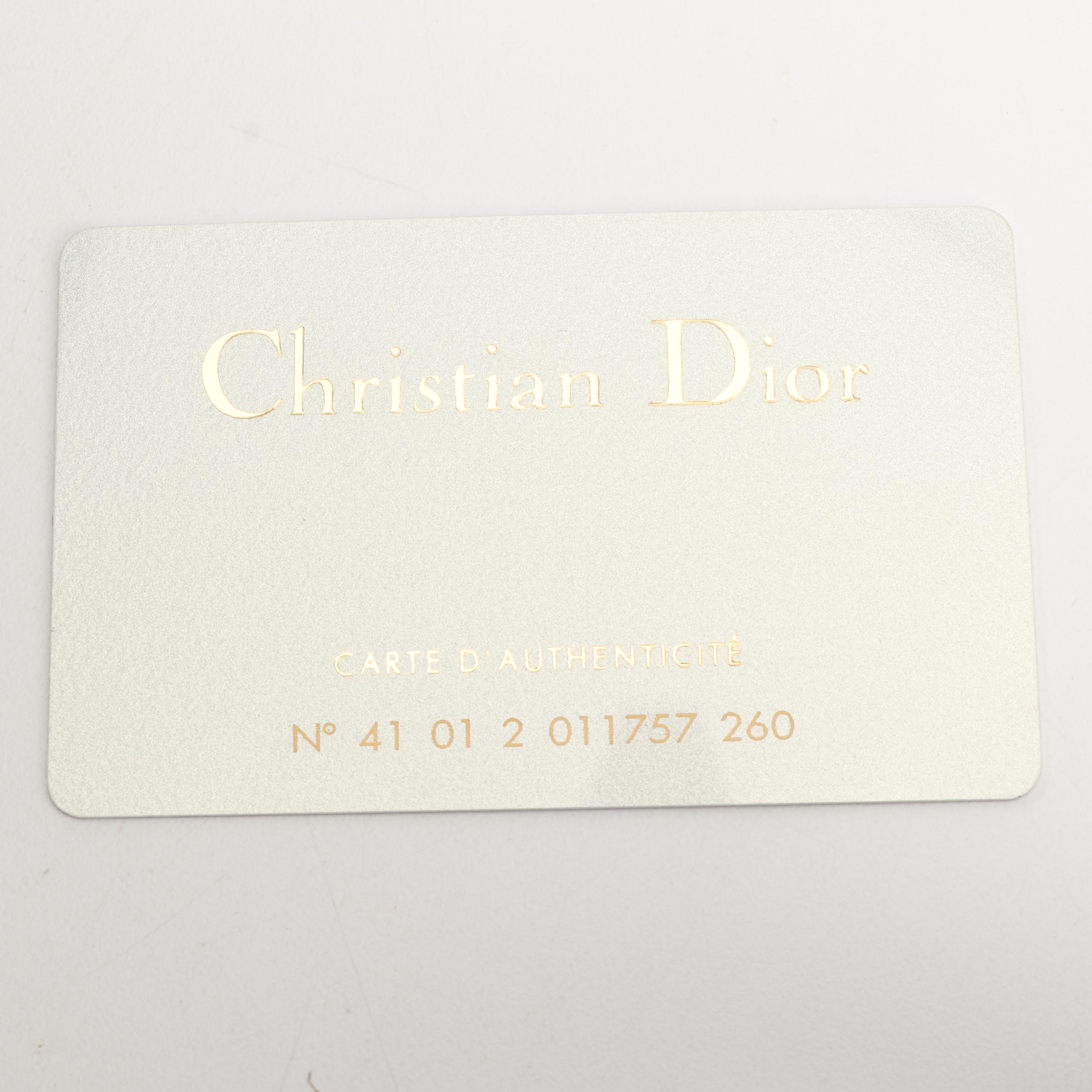 Christian Dior Lady Dior Quilted Black Satin Handbag