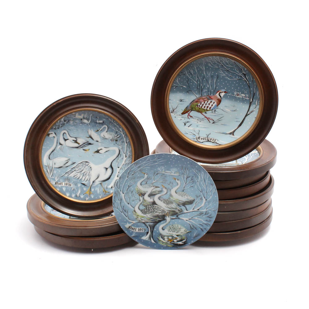 1970s Era Haviland Limoges "Twelve Days of Christmas" Collector Plates