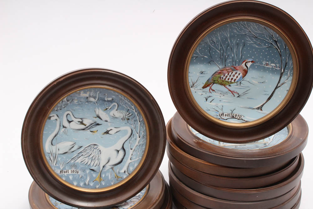 1970s Era Haviland Limoges "Twelve Days of Christmas" Collector Plates