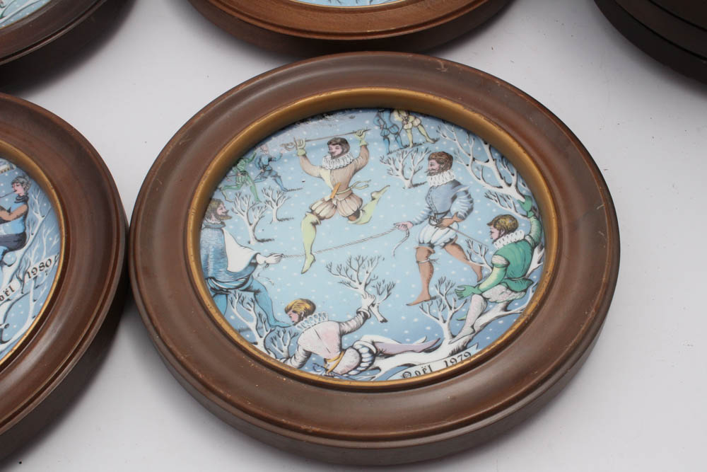 1970s Era Haviland Limoges "Twelve Days of Christmas" Collector Plates