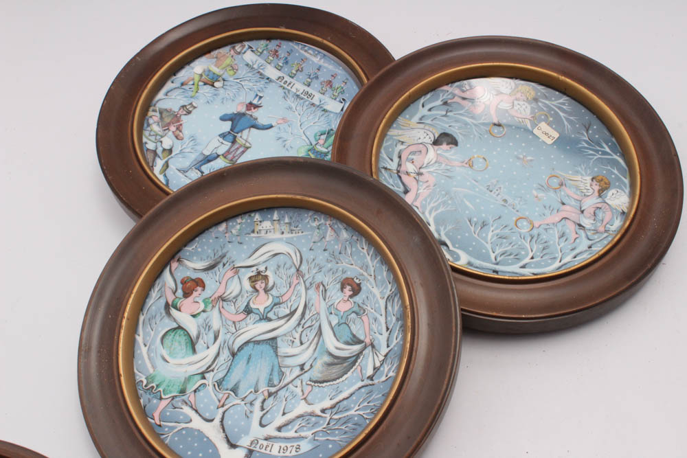 1970s Era Haviland Limoges "Twelve Days of Christmas" Collector Plates