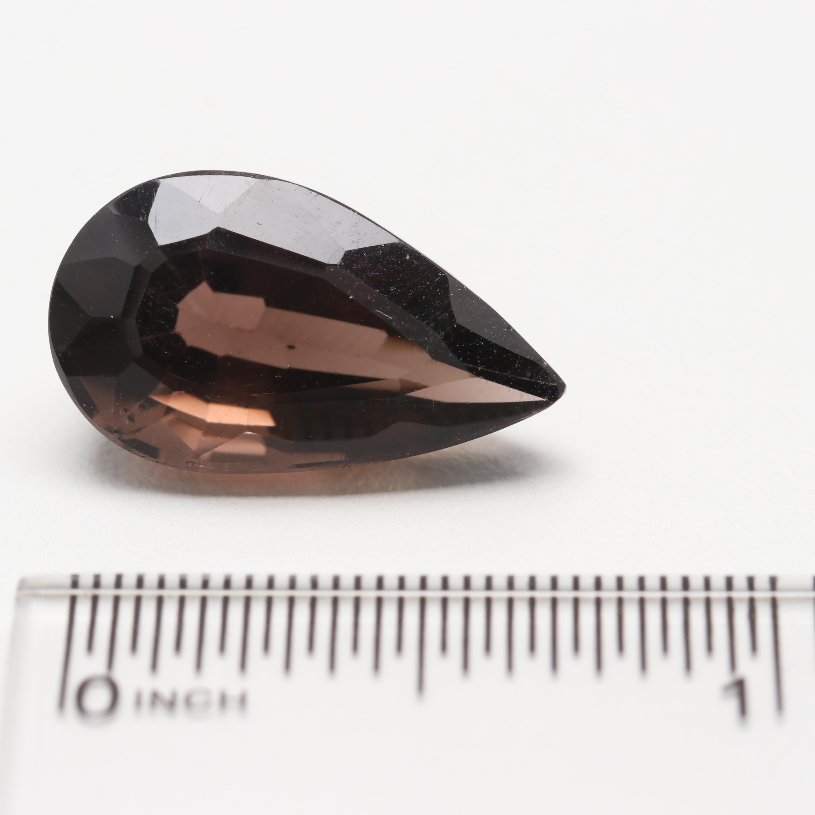 Loose 10.77 CT Smoky Quartz