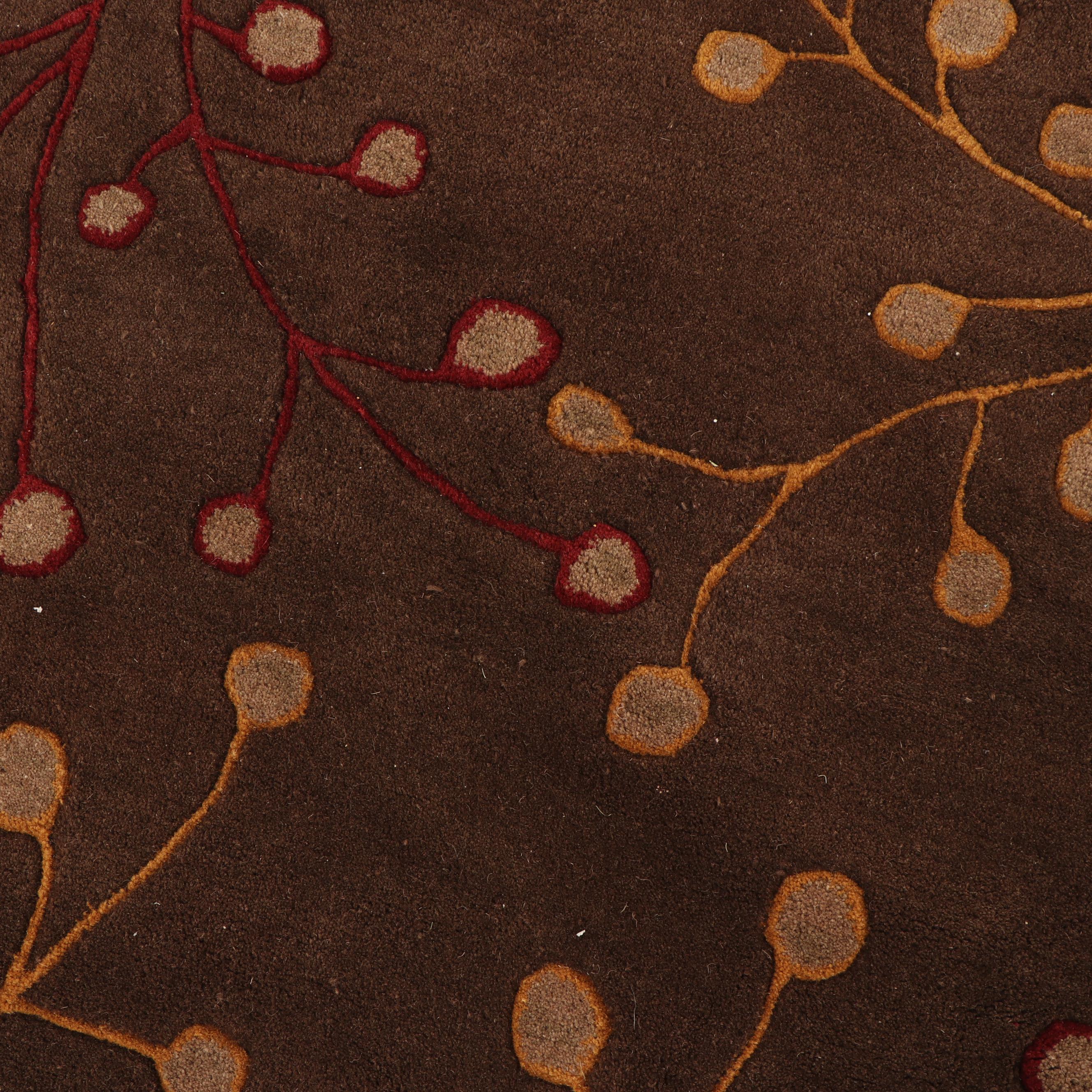 Hand-Tufted Surya "Athena" Round Wool Rug