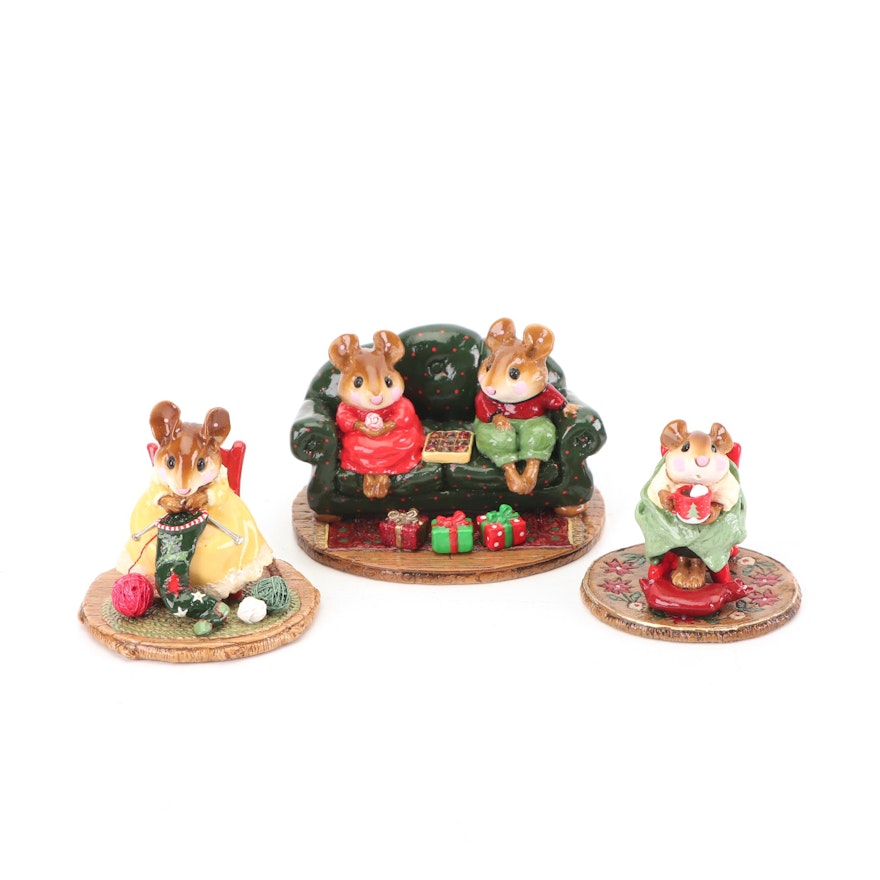 Christmas "Wee Forest Folk" Figurines by William Peterson