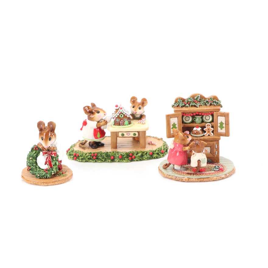 Christmas "Wee Forest Folk" Figurines by William and Donna Peterson