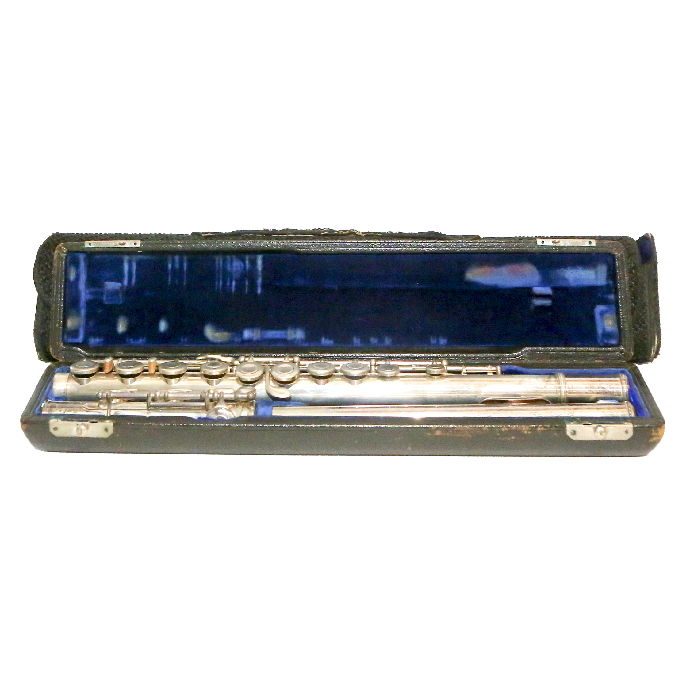 Vintage Verne Q. Powell Handmade Sterling Silver Flute with Later Foot Joint