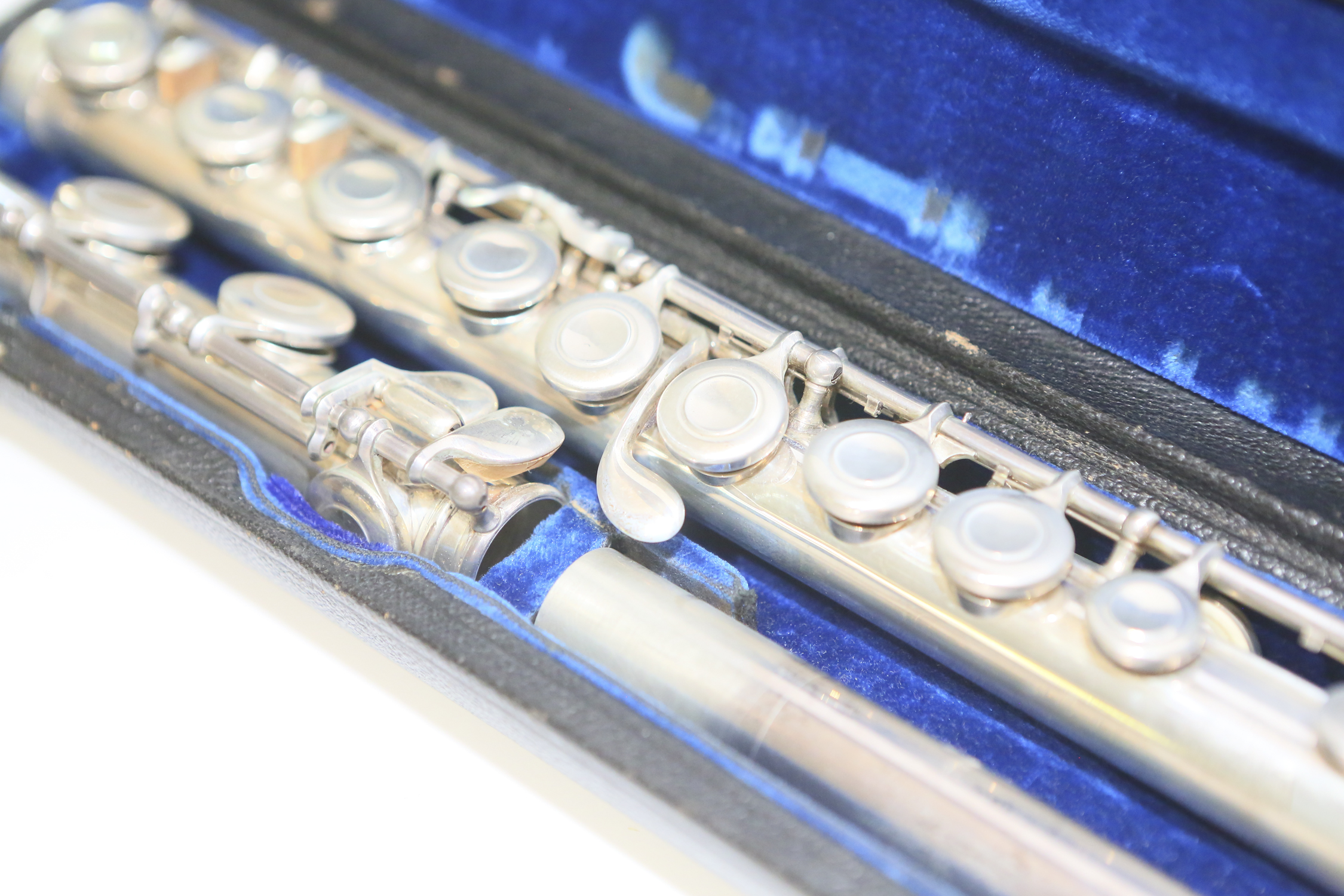 Vintage Verne Q. Powell Handmade Sterling Silver Flute with Later Foot Joint