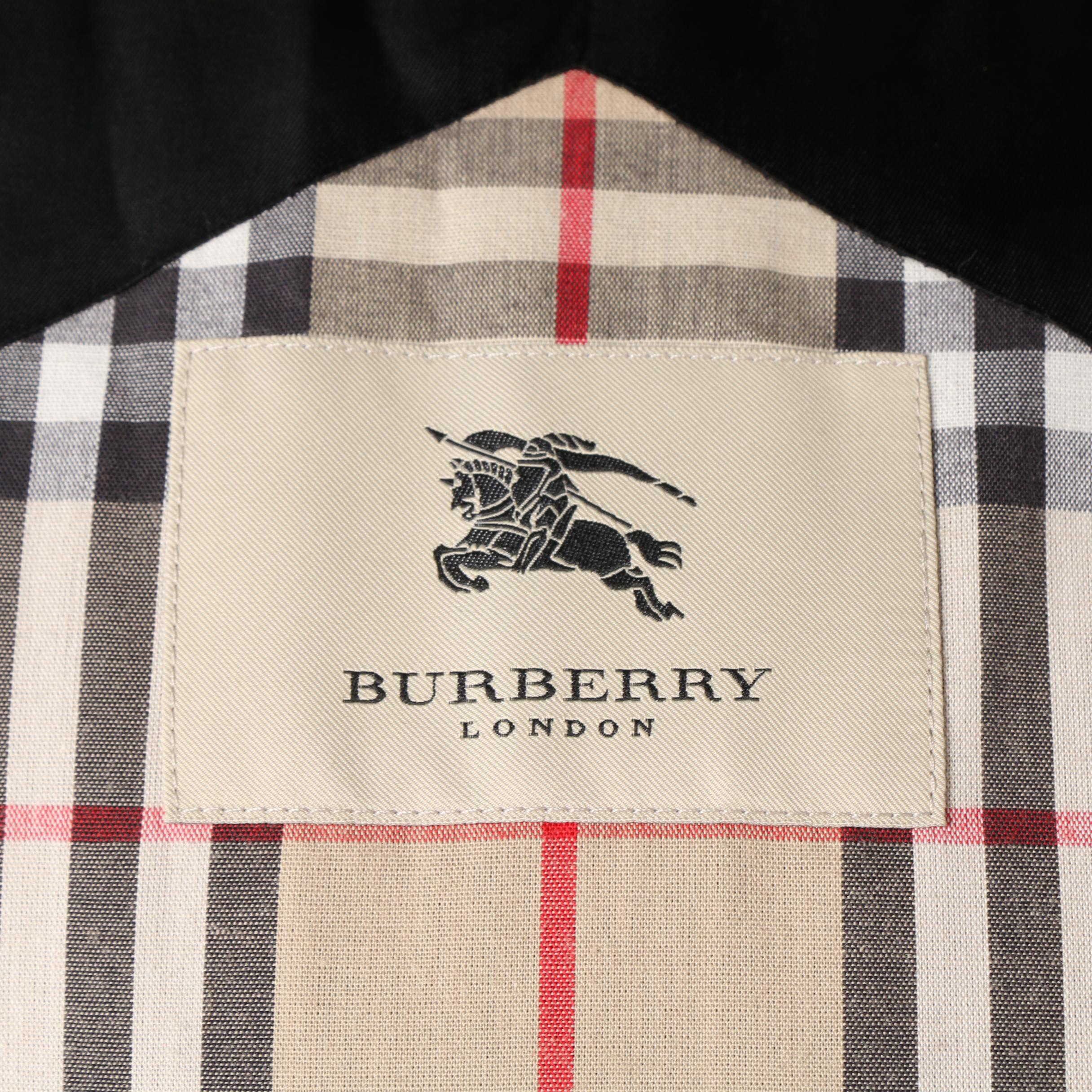 Women's Burberry London Kayla Black Rain Jacket with Removable Wool Lining