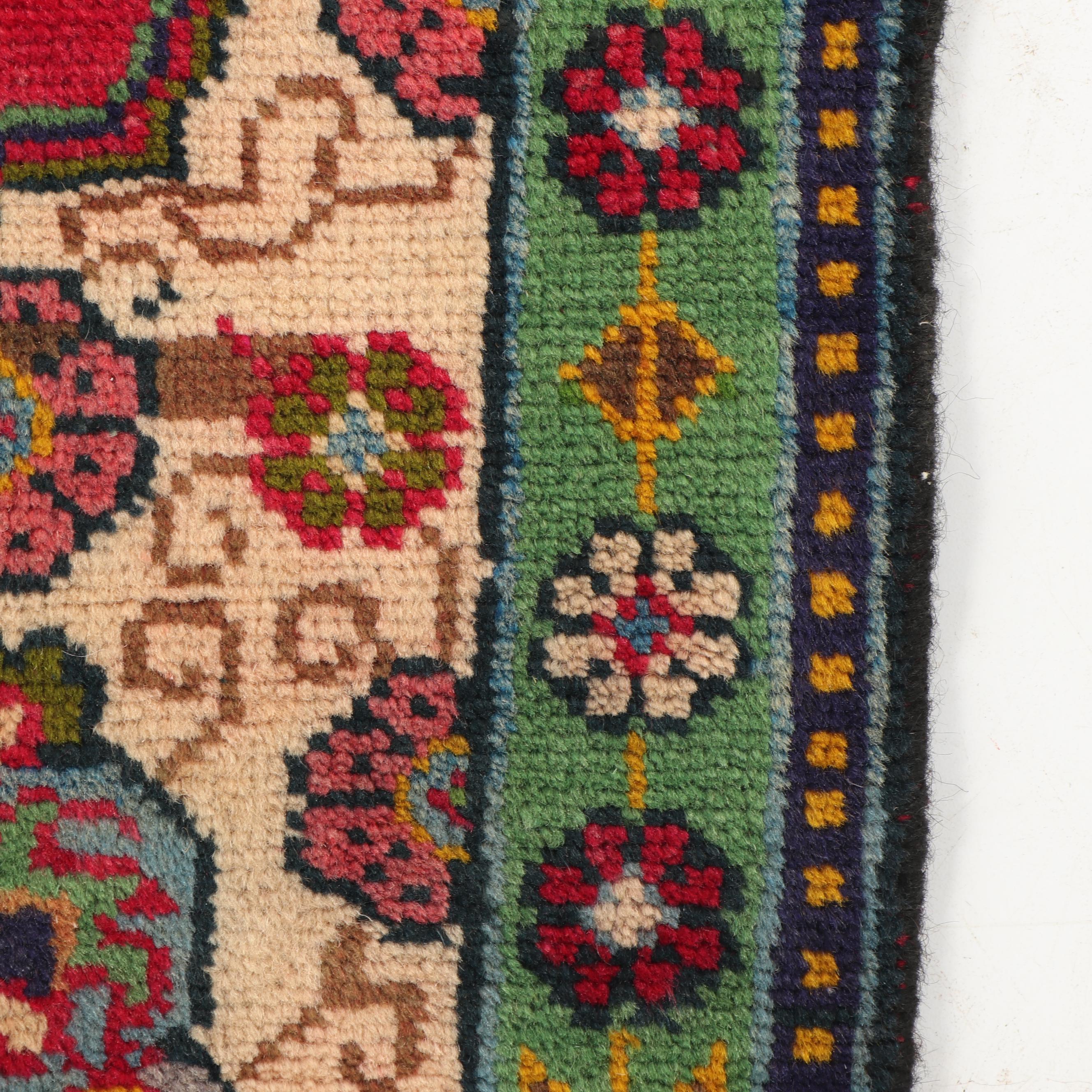 Hand-Knotted Indo-Persian Tabriz Wool Rug