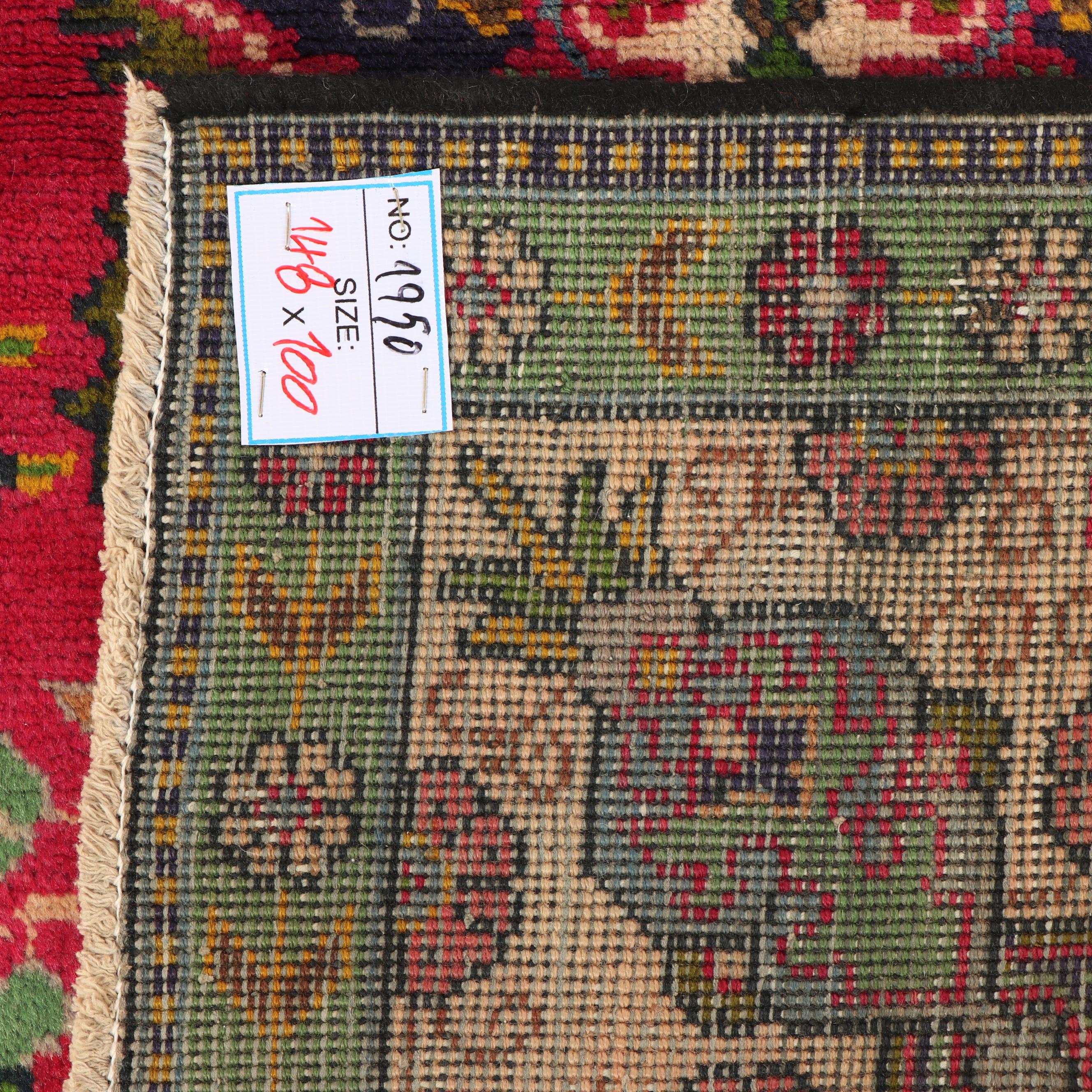 Hand-Knotted Indo-Persian Tabriz Wool Rug