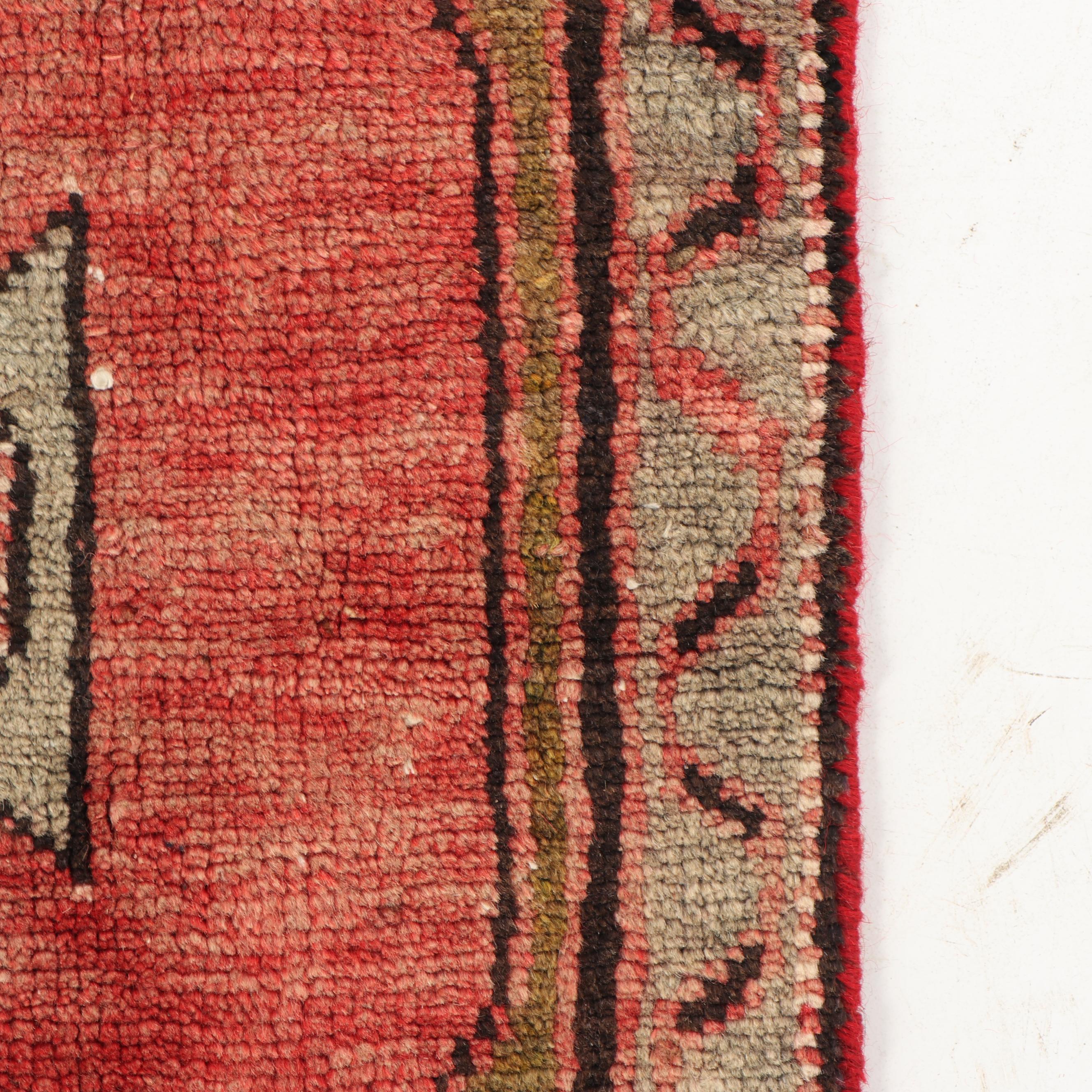 Hand-Knotted Persian Zanjan Wool Rug