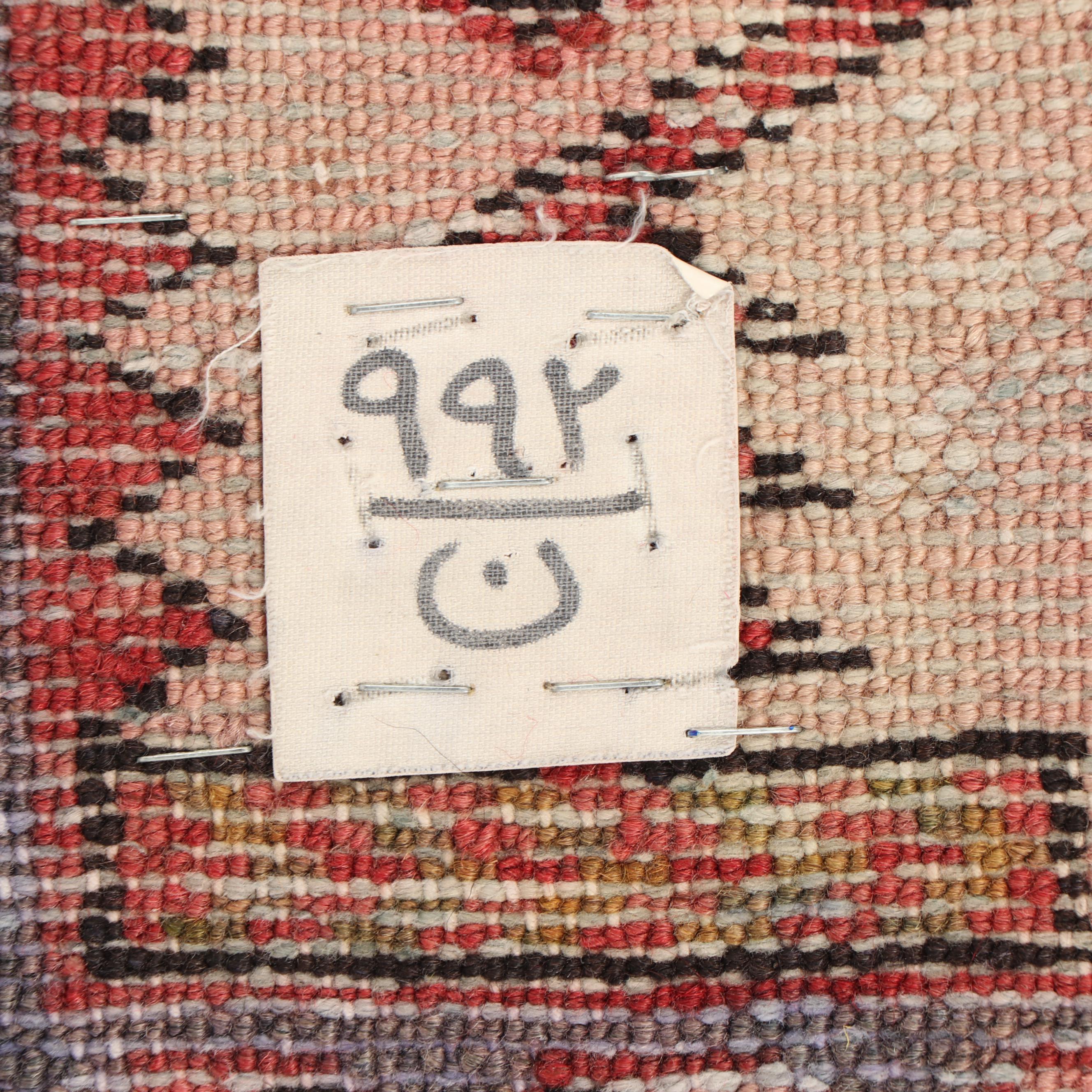 Hand-Knotted Persian Zanjan Wool Rug