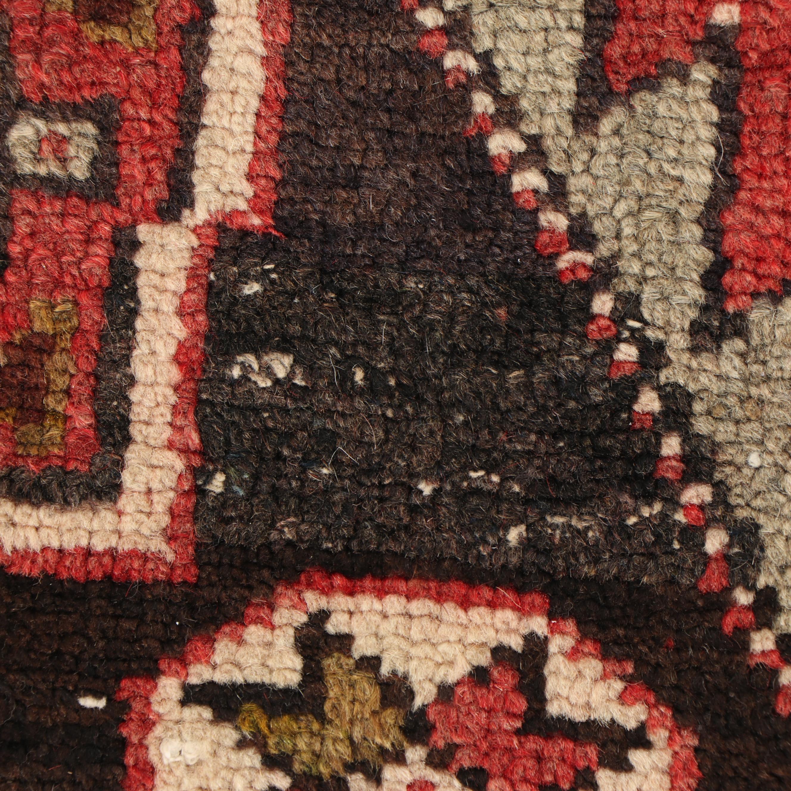 Hand-Knotted Persian Zanjan Wool Rug