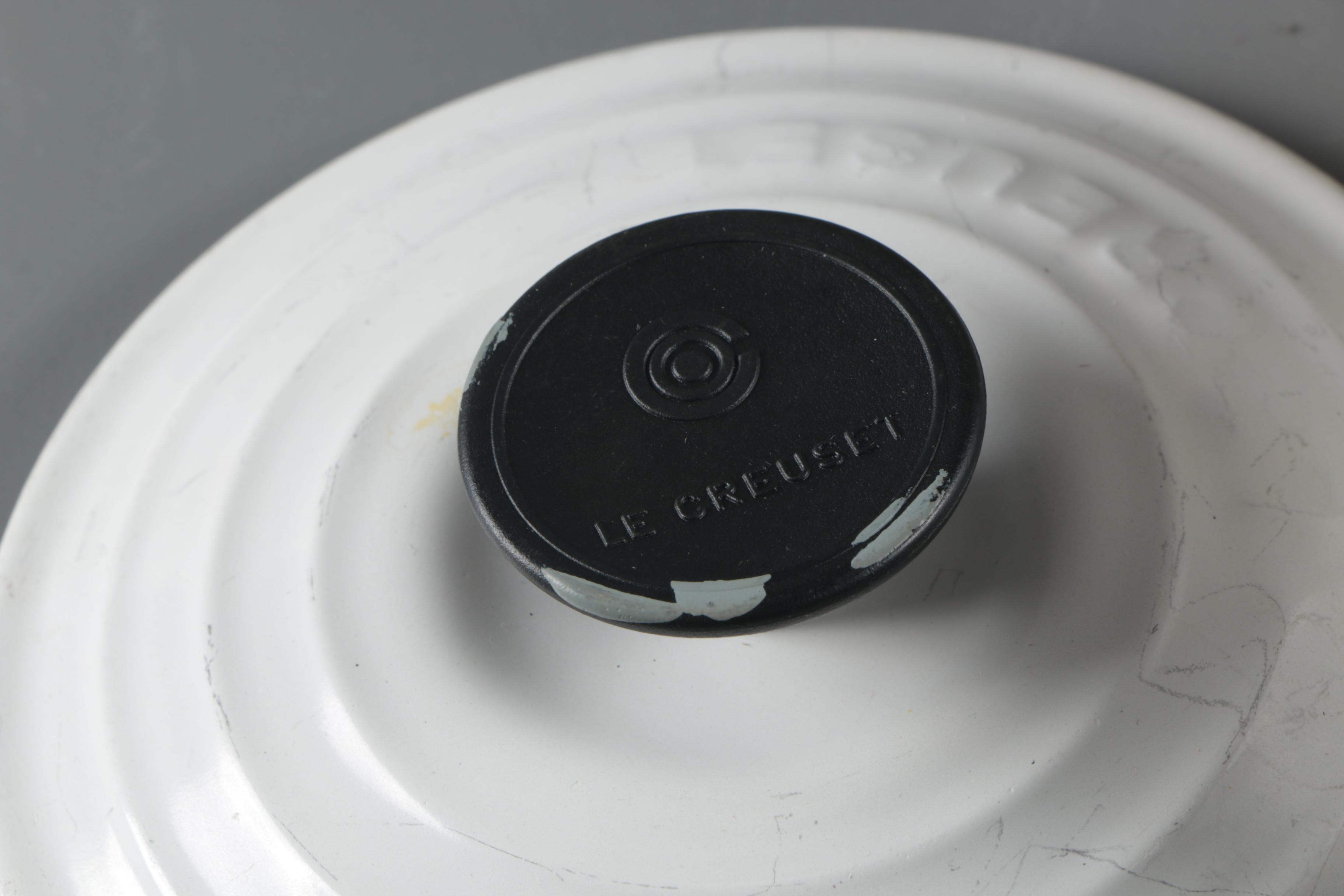 Le Creuset White Enameled Cast Iron Sauce Pan