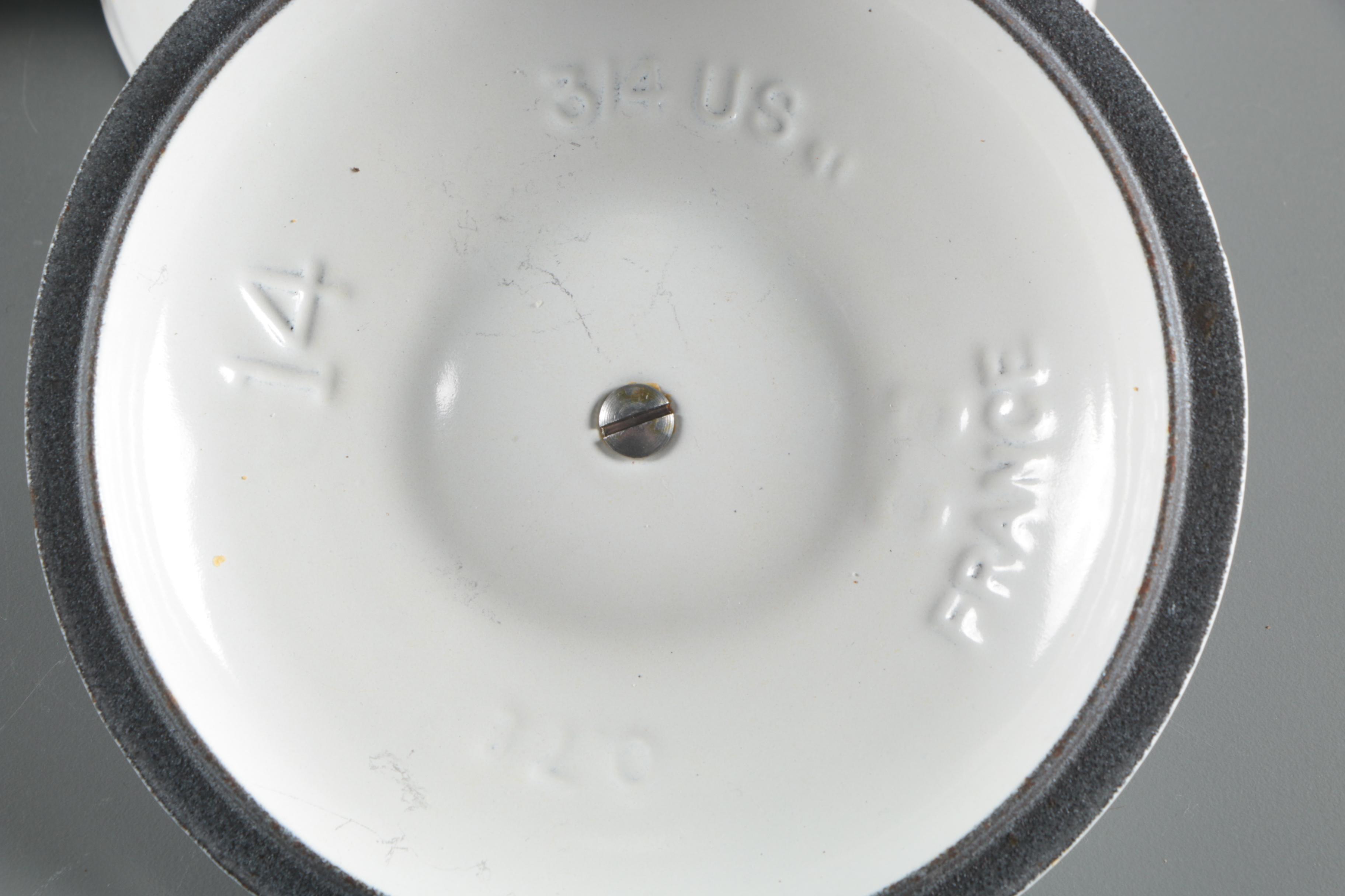 Le Creuset White Enameled Cast Iron Sauce Pan