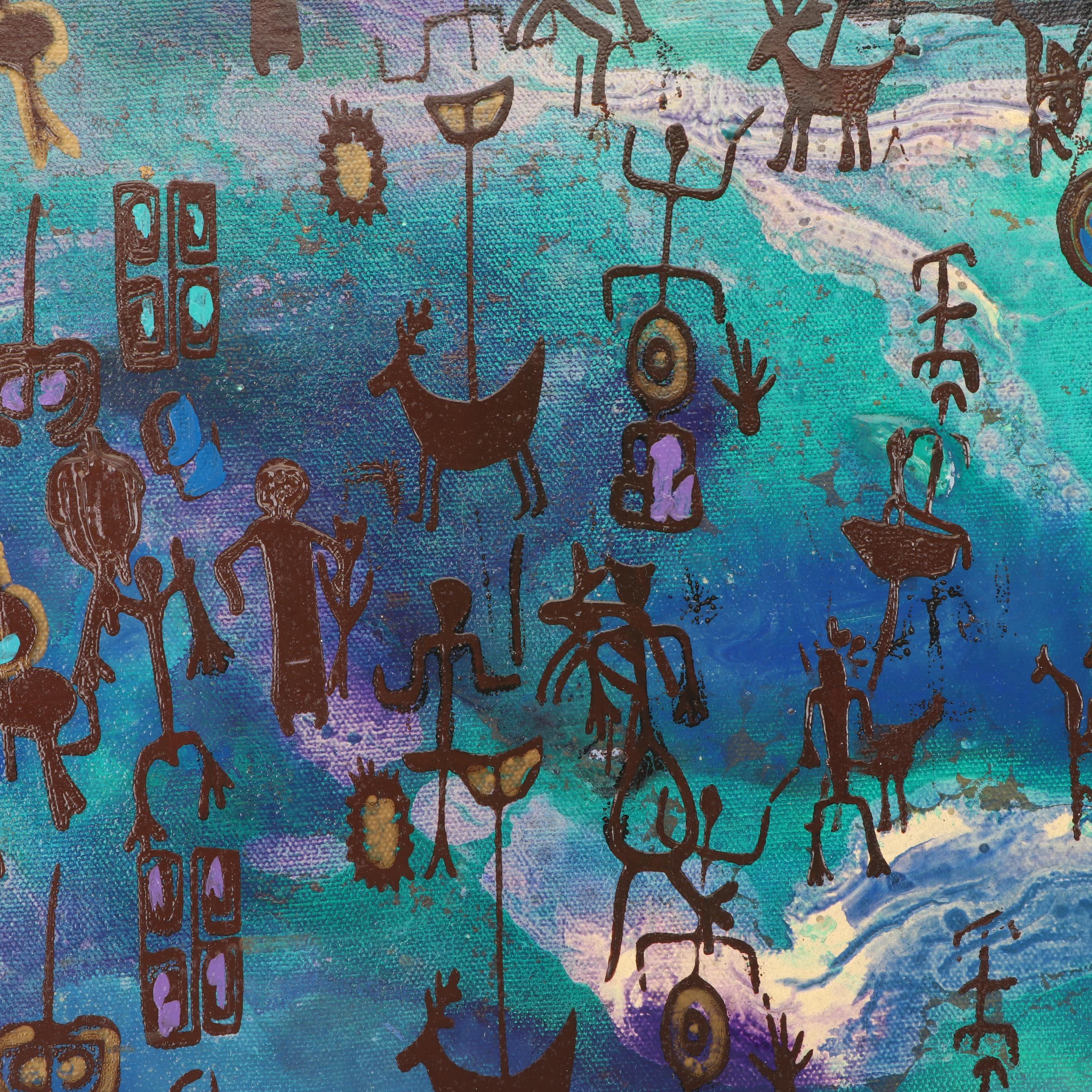 Stefan Georg Acrylic Painting "Ancestors"