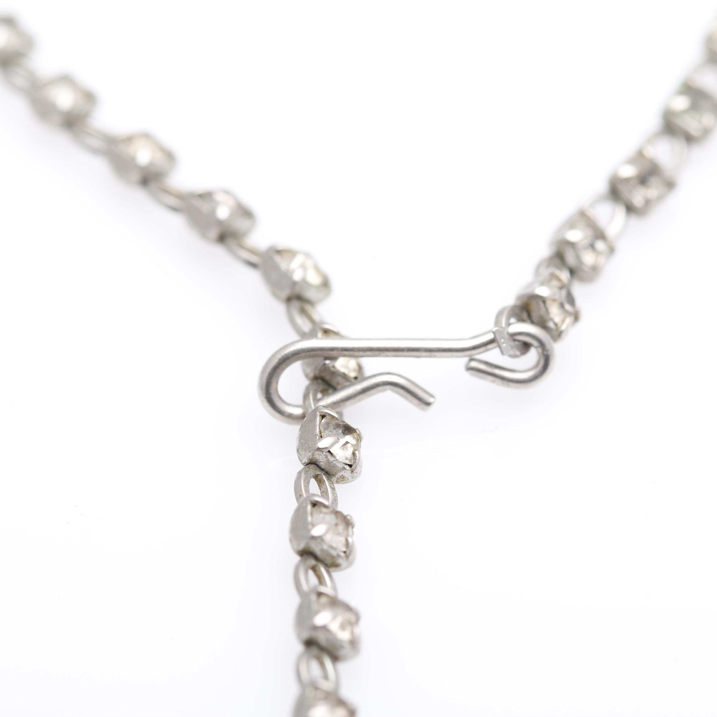 Vintage Rhinestone Jewelry Including 1920's Czech Glass