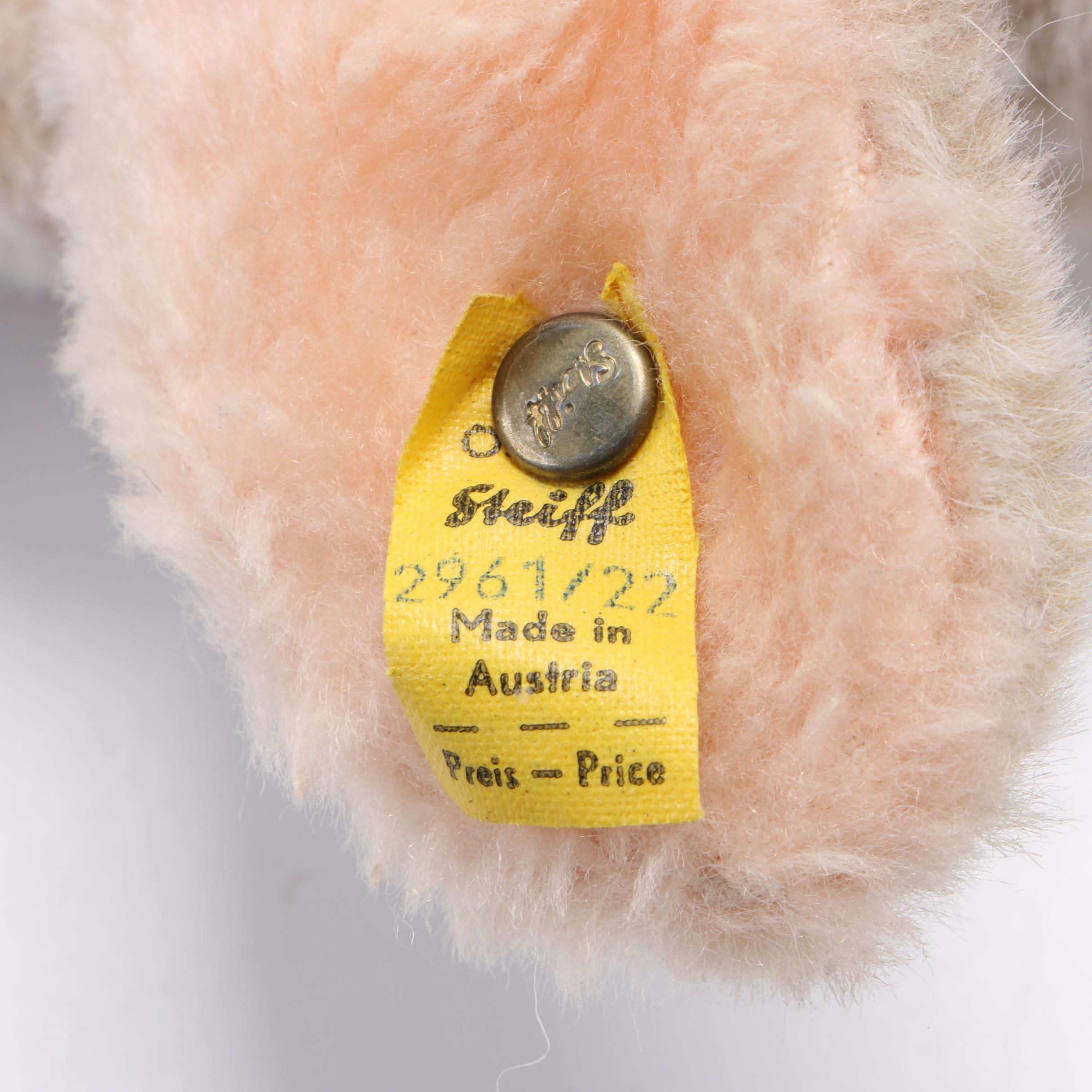 Steiff Plush Animals Including "Dormy" and "Molly", 1970-80s