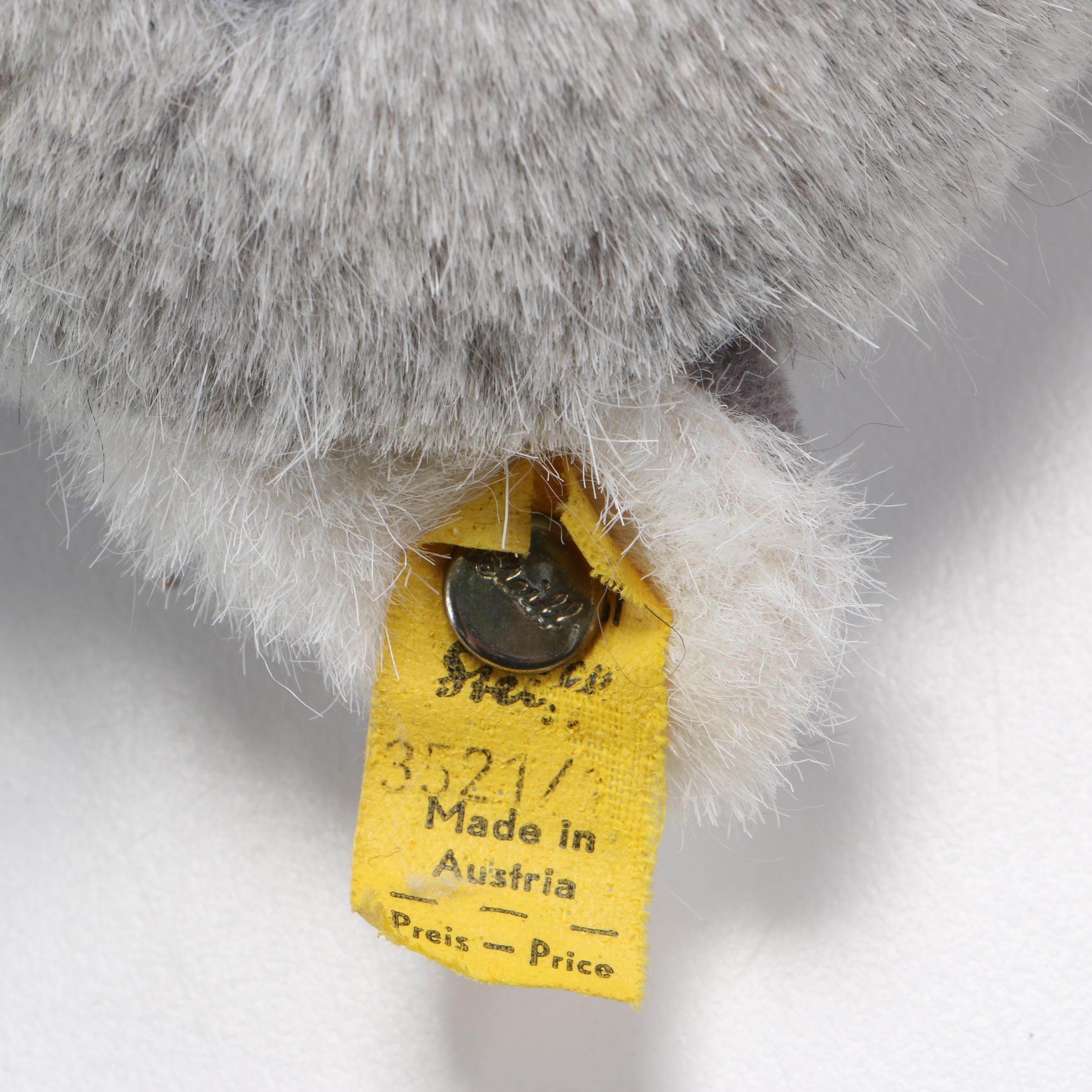 Steiff Plush Animals Including "Dormy" and "Molly", 1970-80s