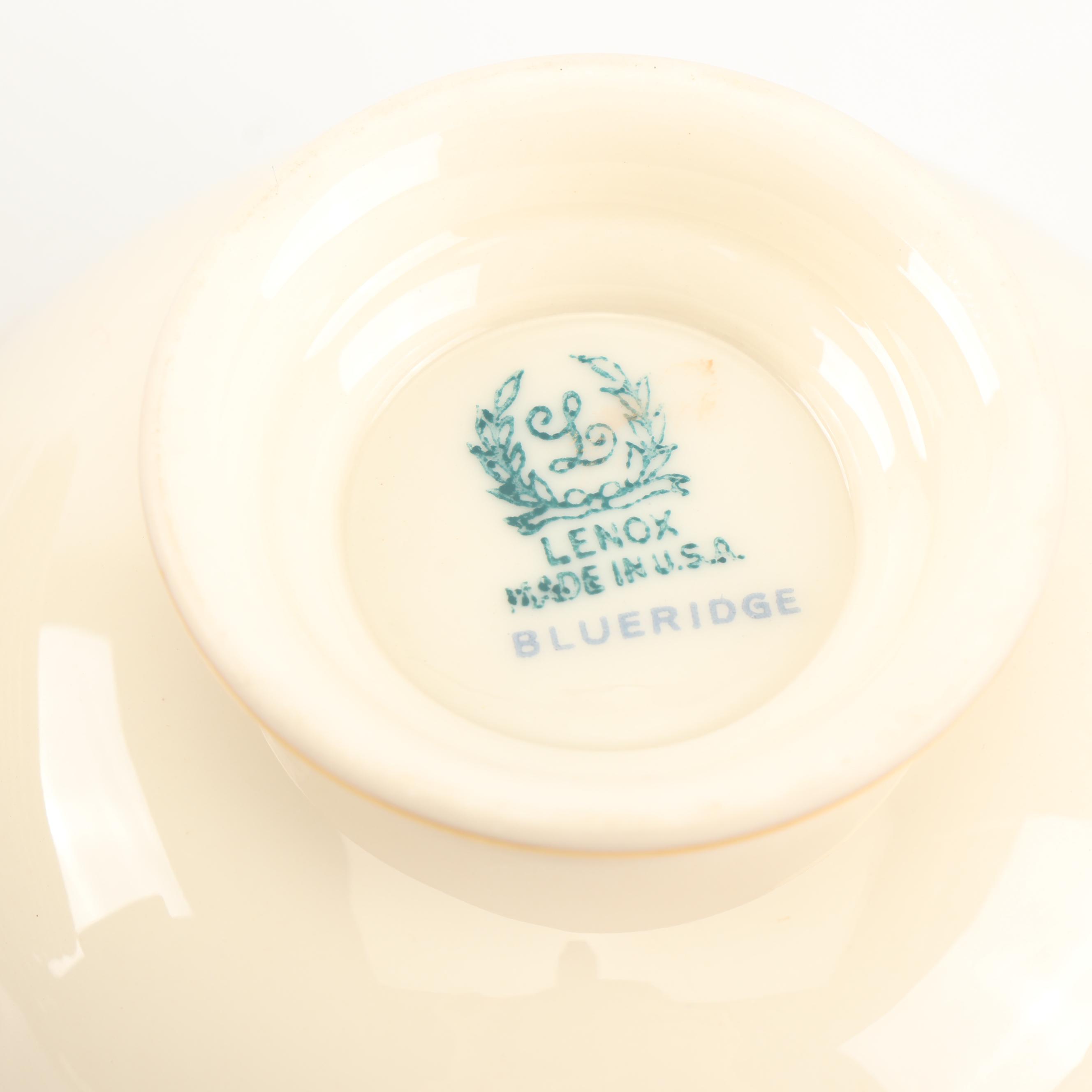 Vintage Lenox "Blue Ridge" Porcelain Dinnerware