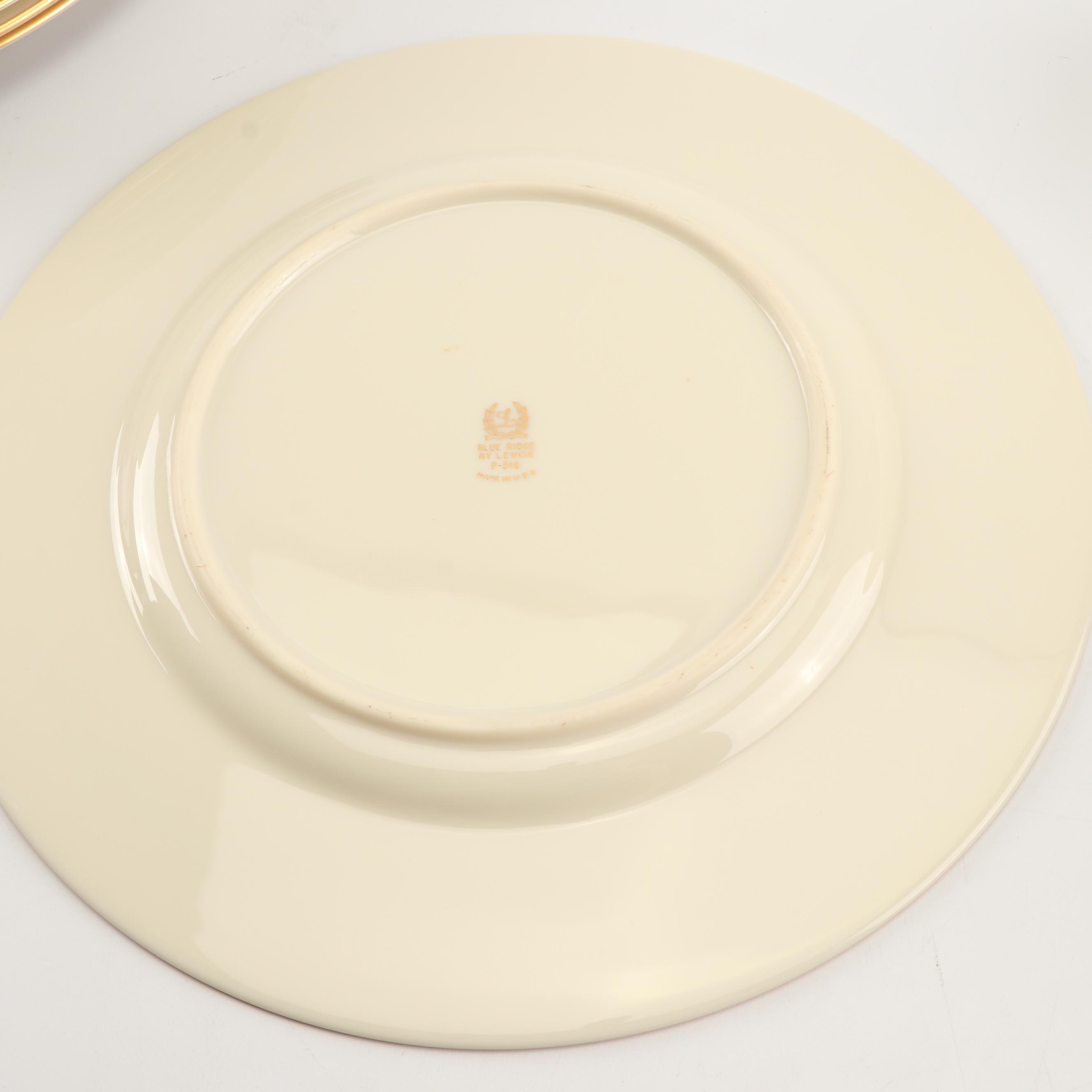 Vintage Lenox "Blue Ridge" Porcelain Dinnerware