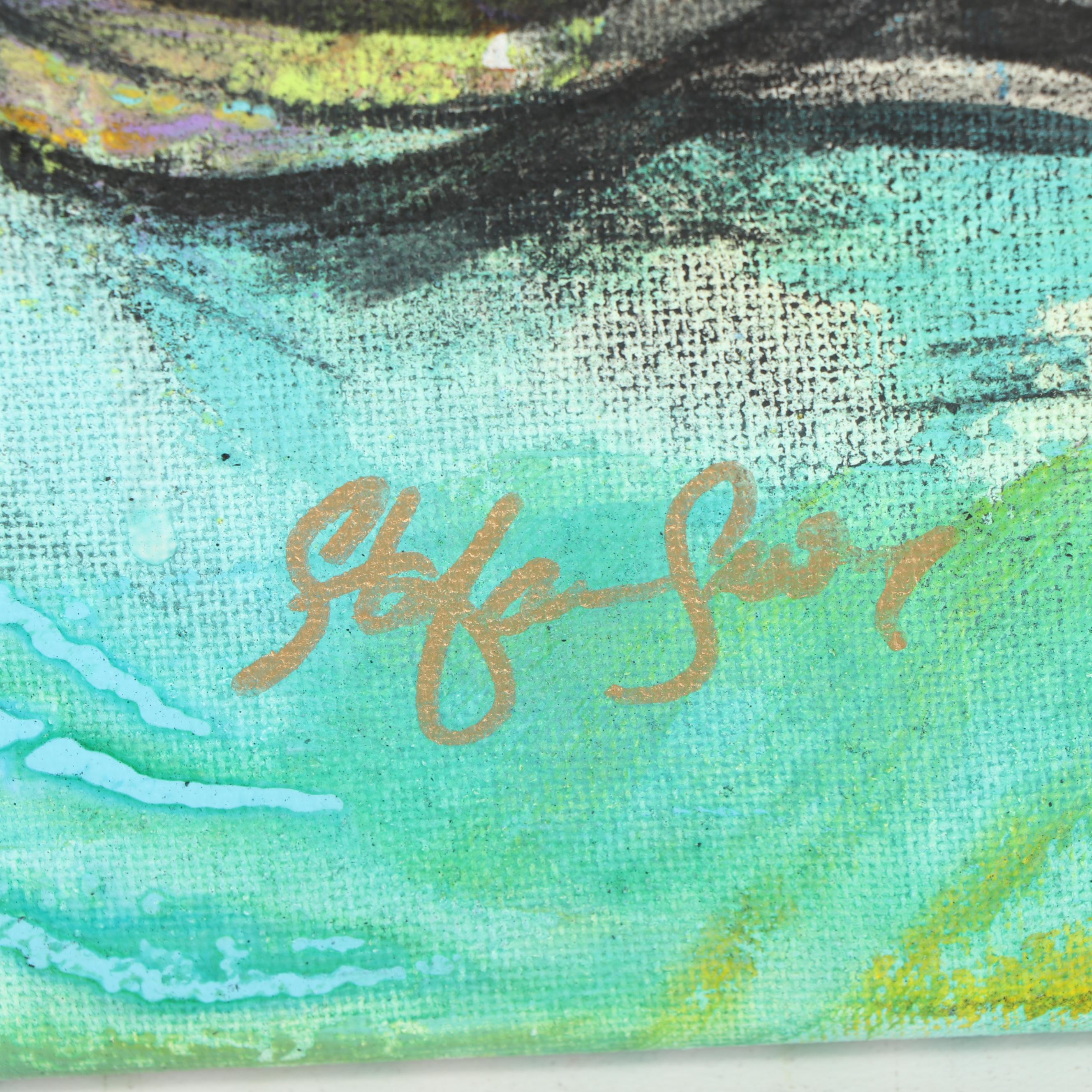 Stefan Georg Acrylic Painting "Satellite II"