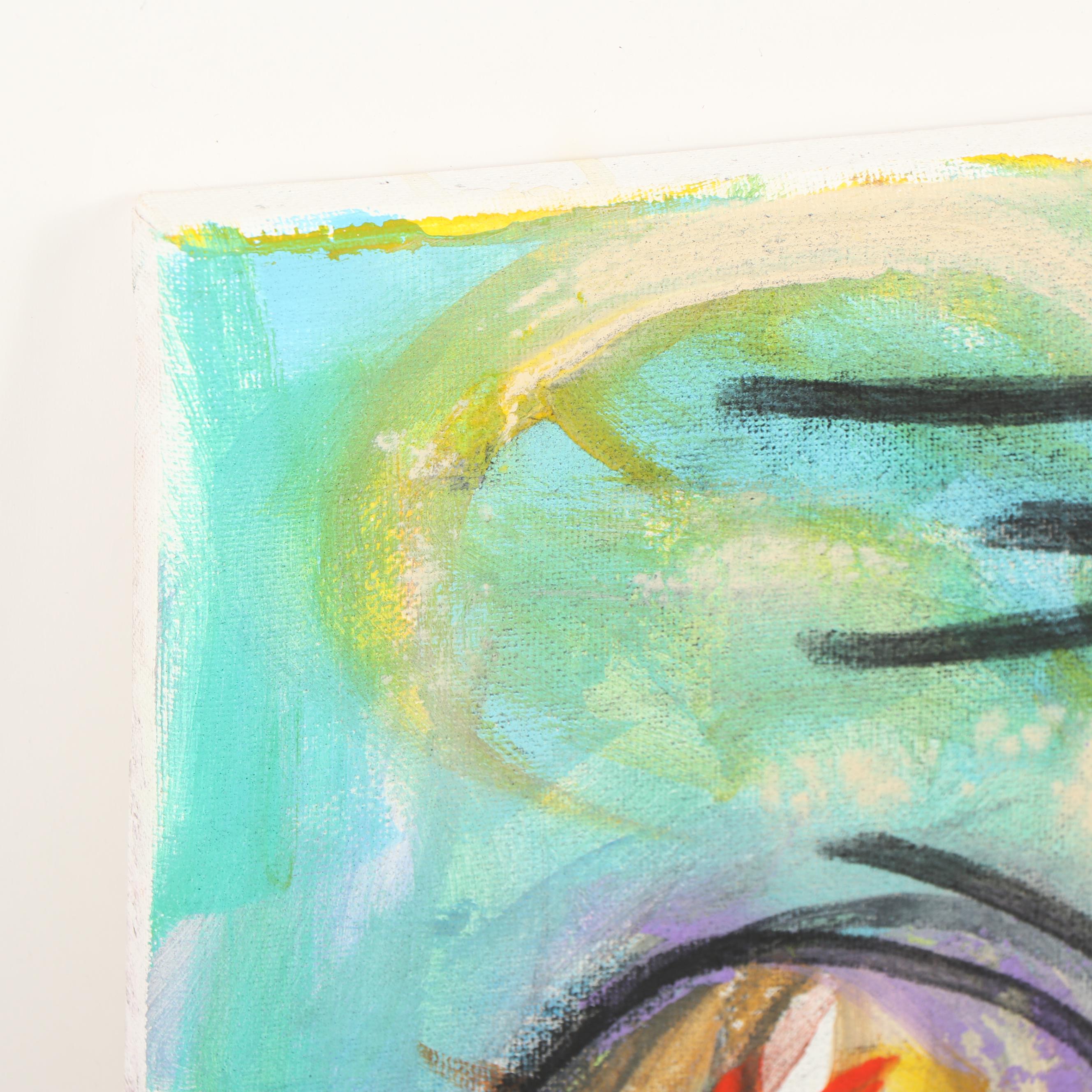 Stefan Georg Acrylic Painting "Satellite II"