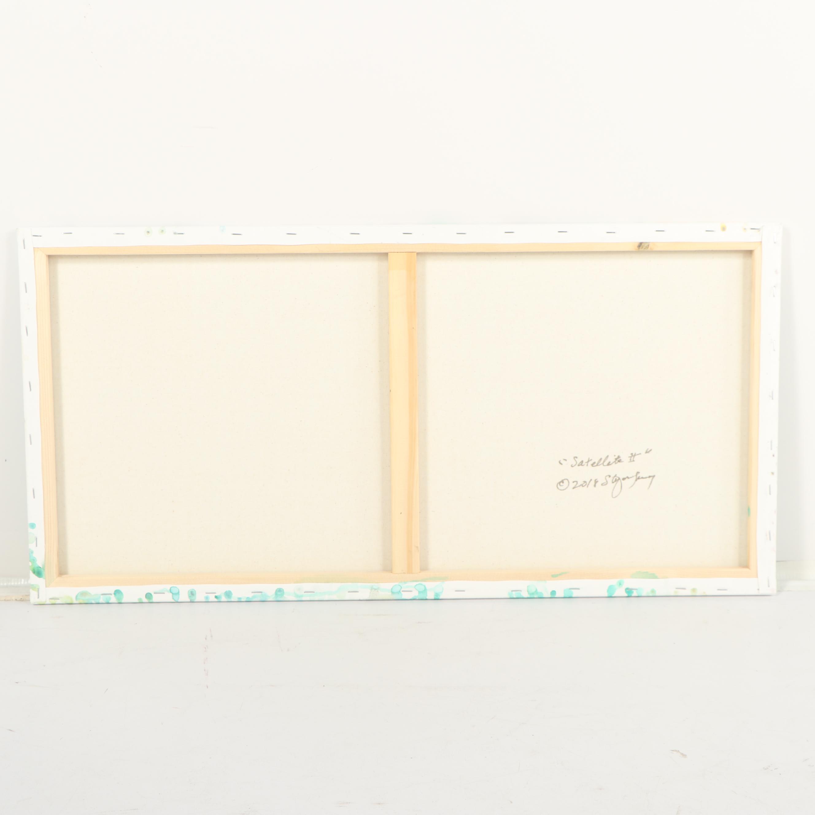 Stefan Georg Acrylic Painting "Satellite II"