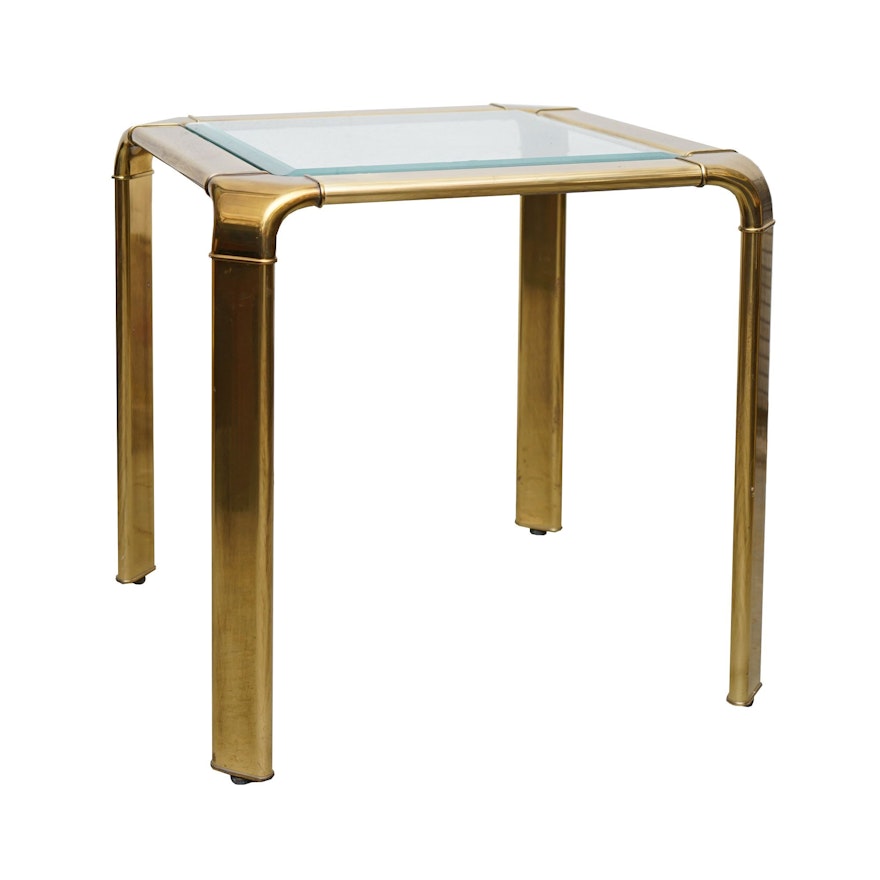 Brass Side Table by John Widdicomb