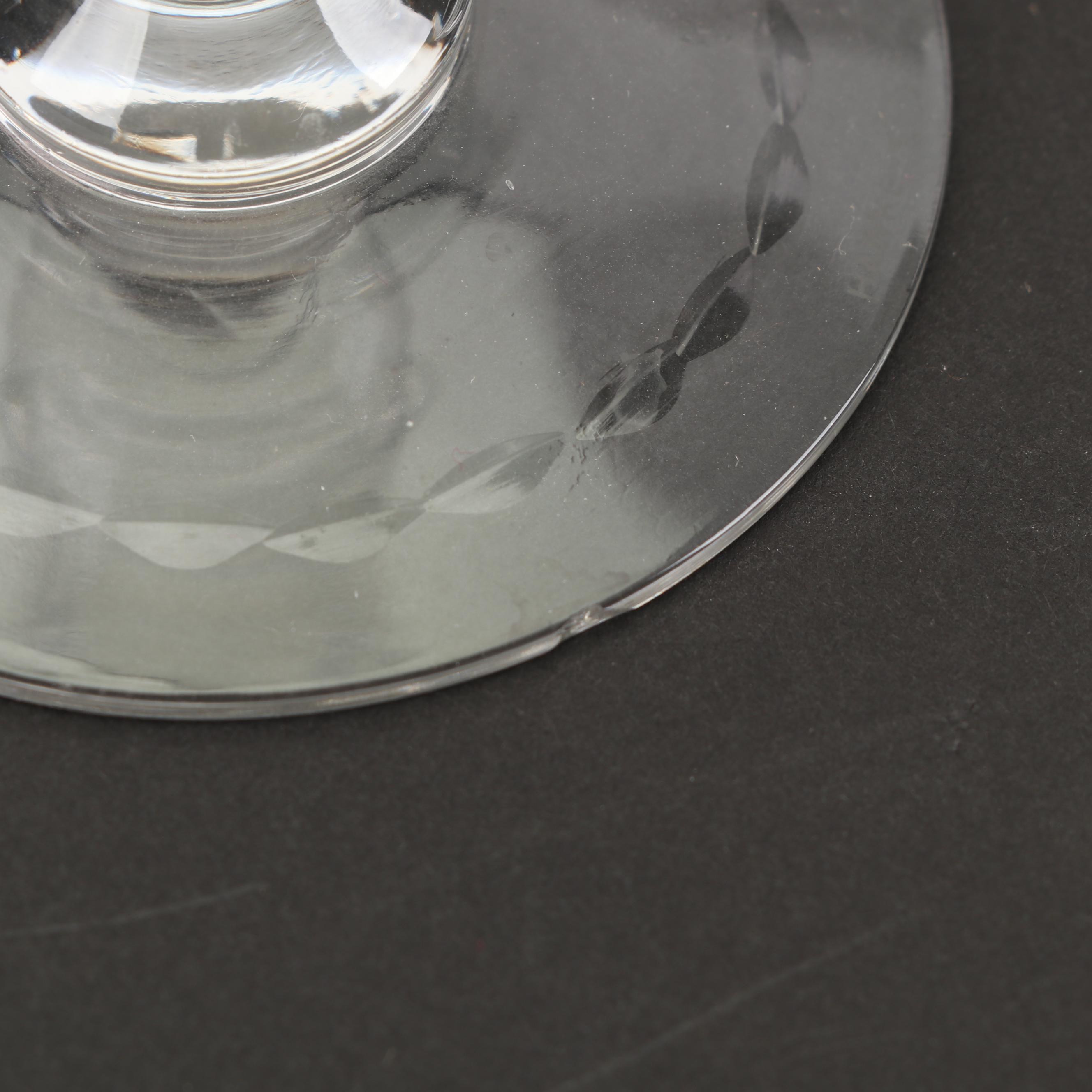 Hawkes Cut Glass "Laurel Wreath" Water Goblets