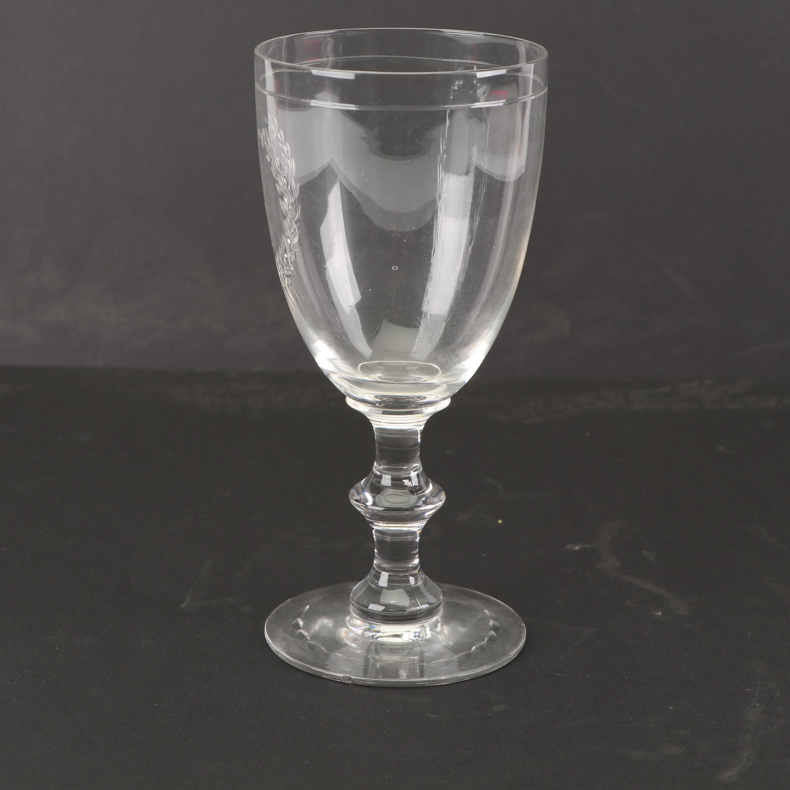 Hawkes Cut Glass "Laurel Wreath" Water Goblets
