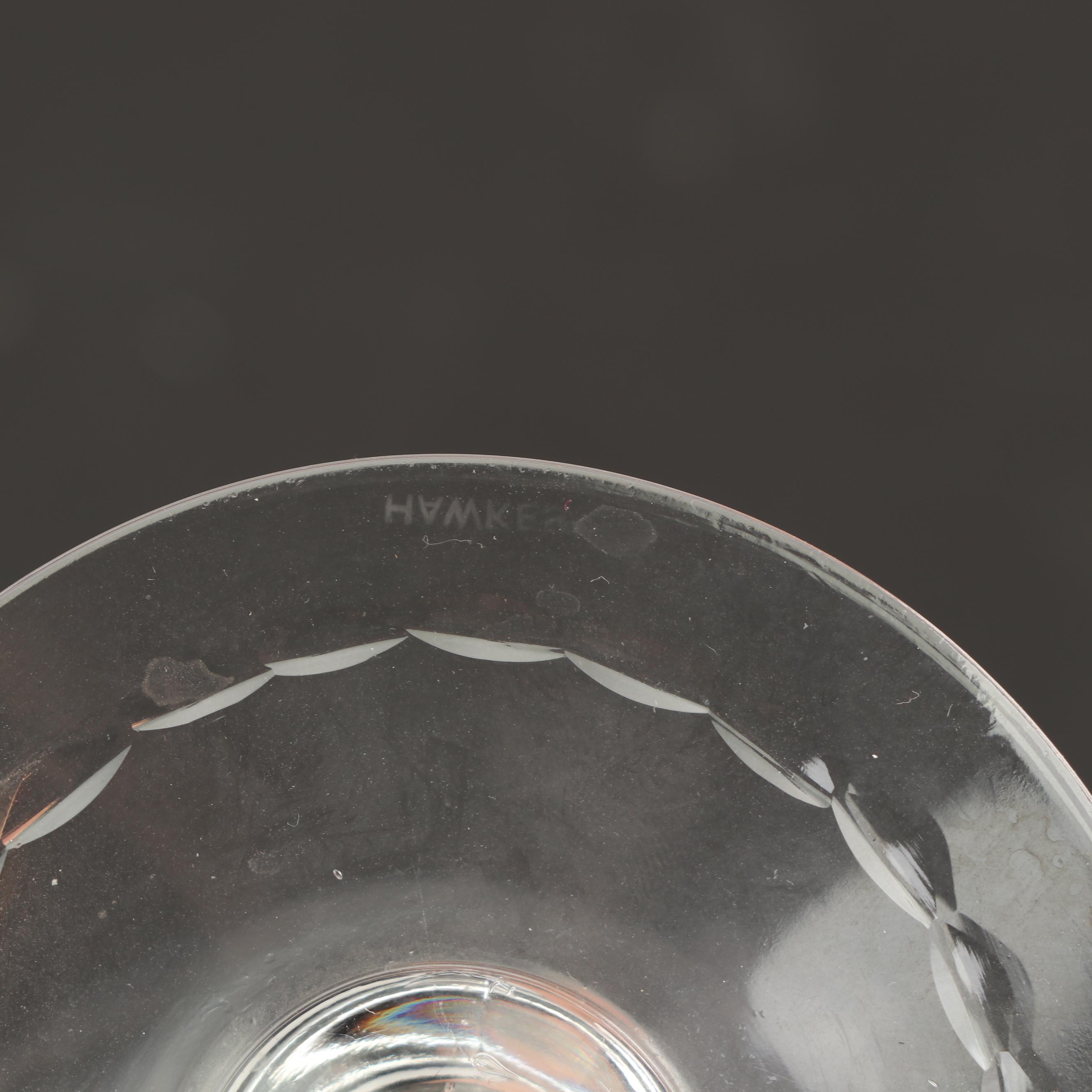 Hawkes Cut Glass "Laurel Wreath" Water Goblets