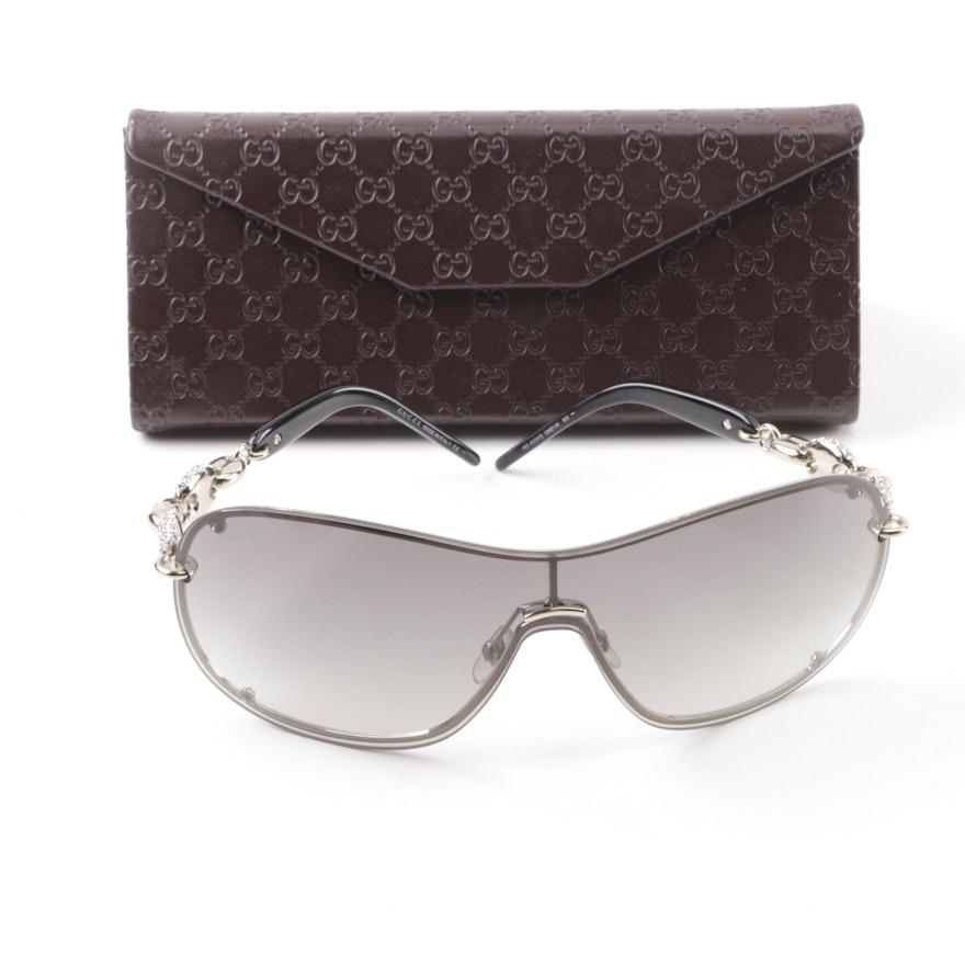 Gucci GG 4231/S Shield Sunglasses with Case