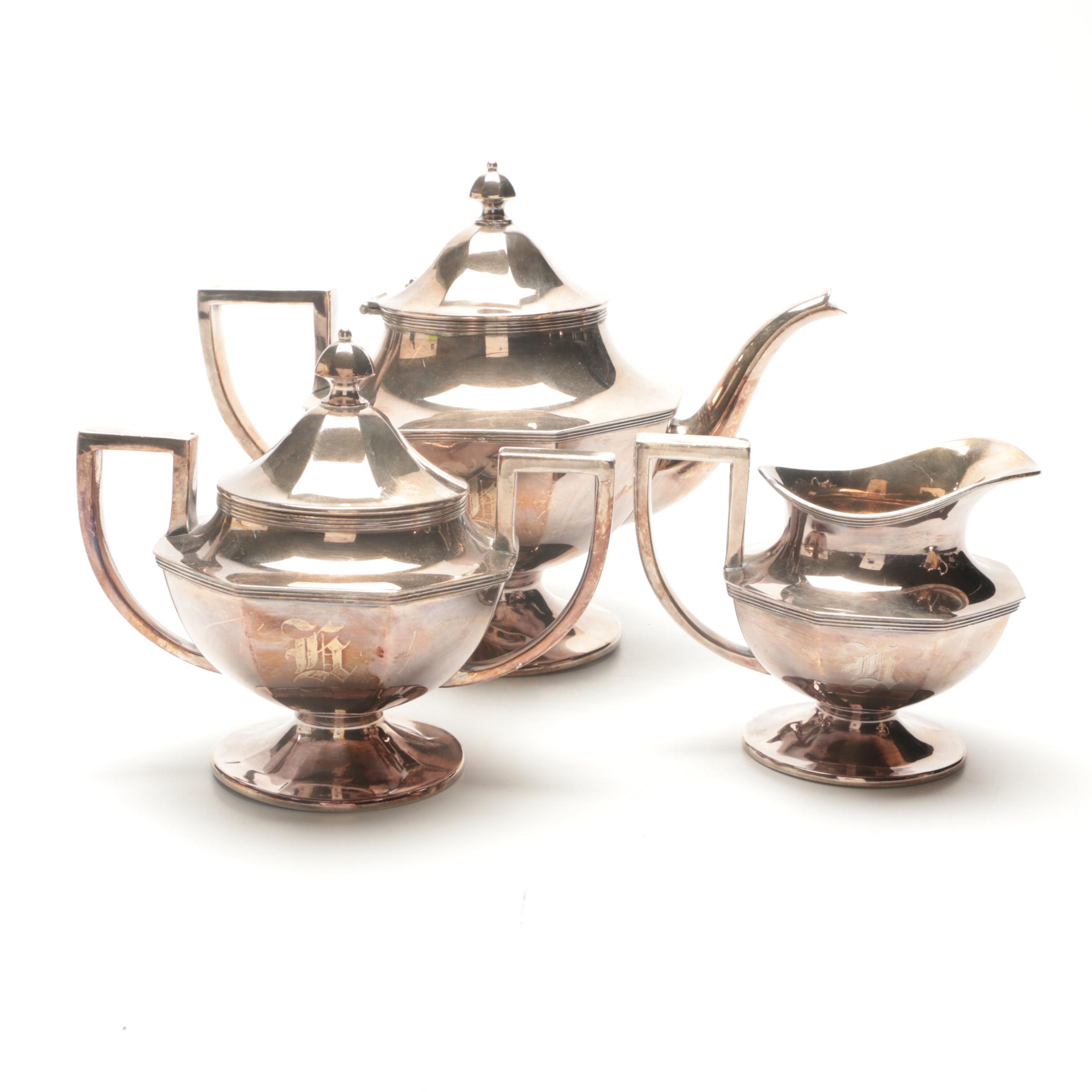 Sheffield Silver Co. Silver Plate Tea and Coffee Service Set