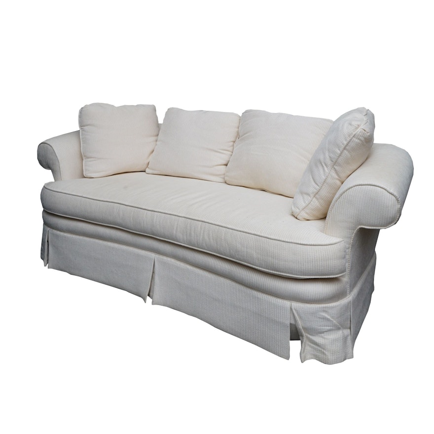 White Upholstered Sofa by Taylor-King