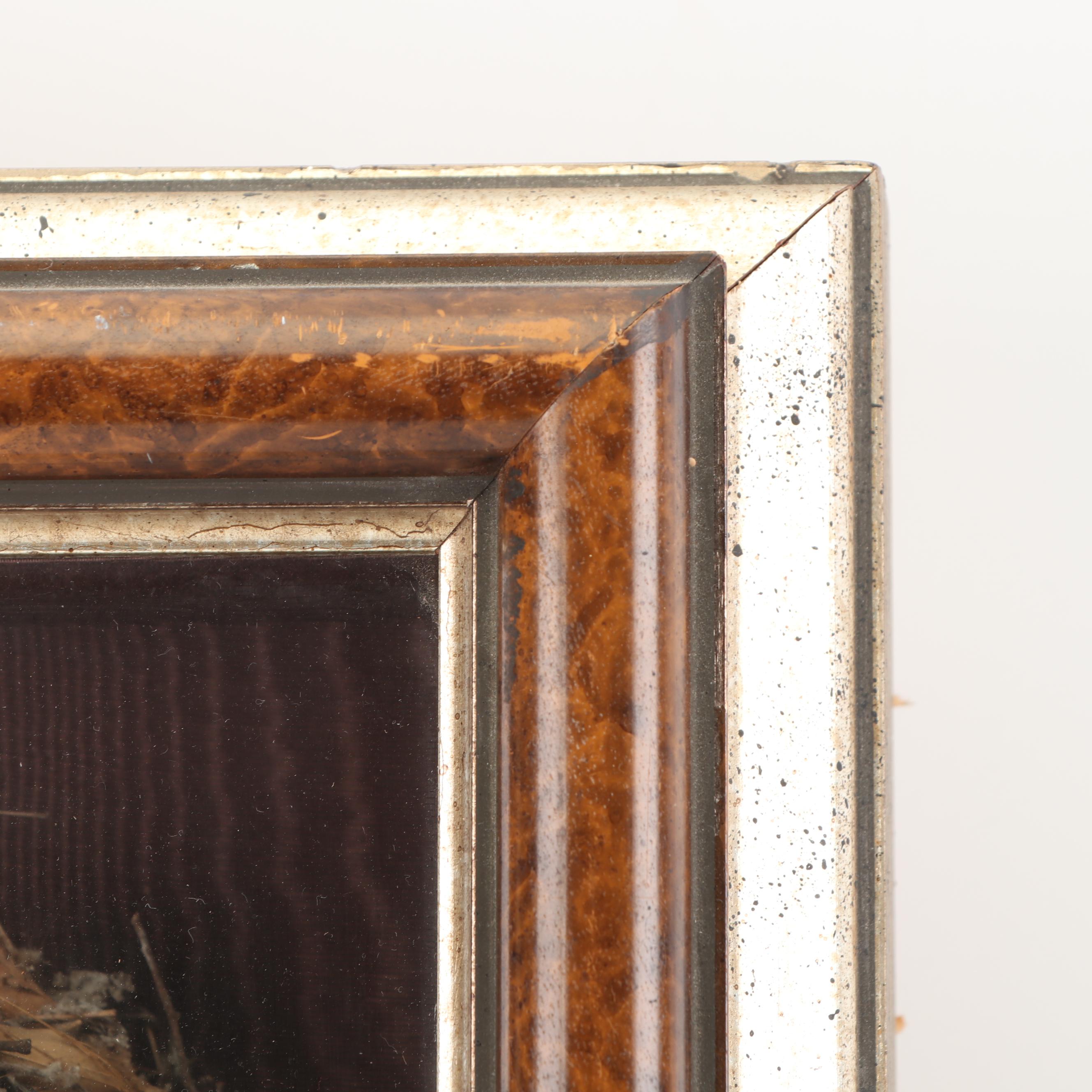 Hand-painted Goose Egg with Tiger Motif