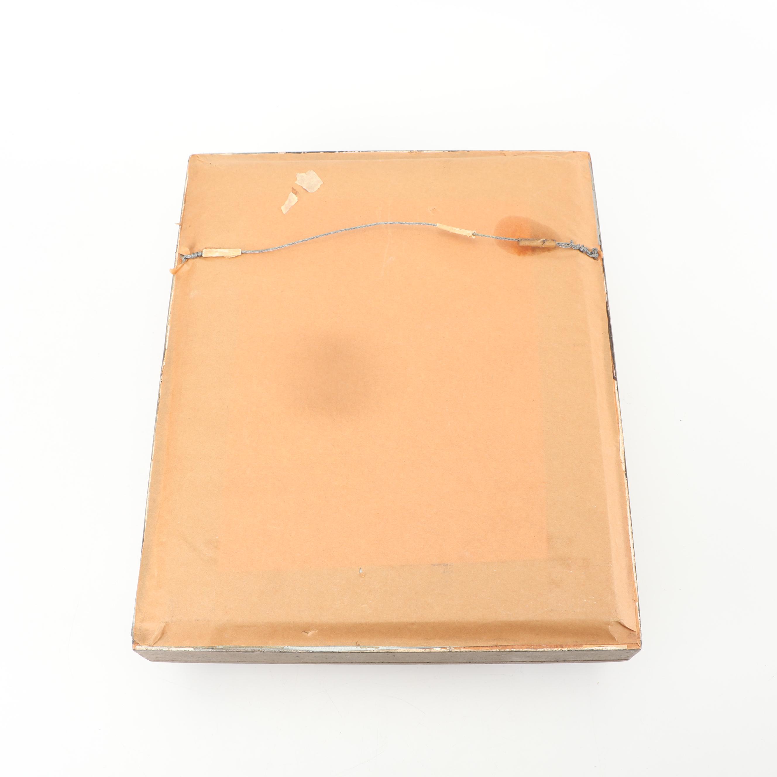 Hand-painted Goose Egg with Tiger Motif