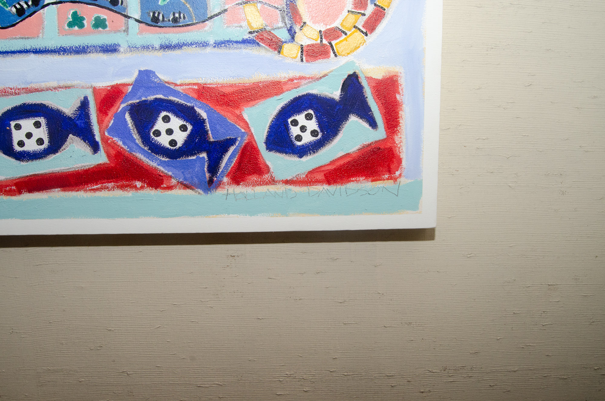 Holland Davidson Abstract Oil Painting "Games People Play"